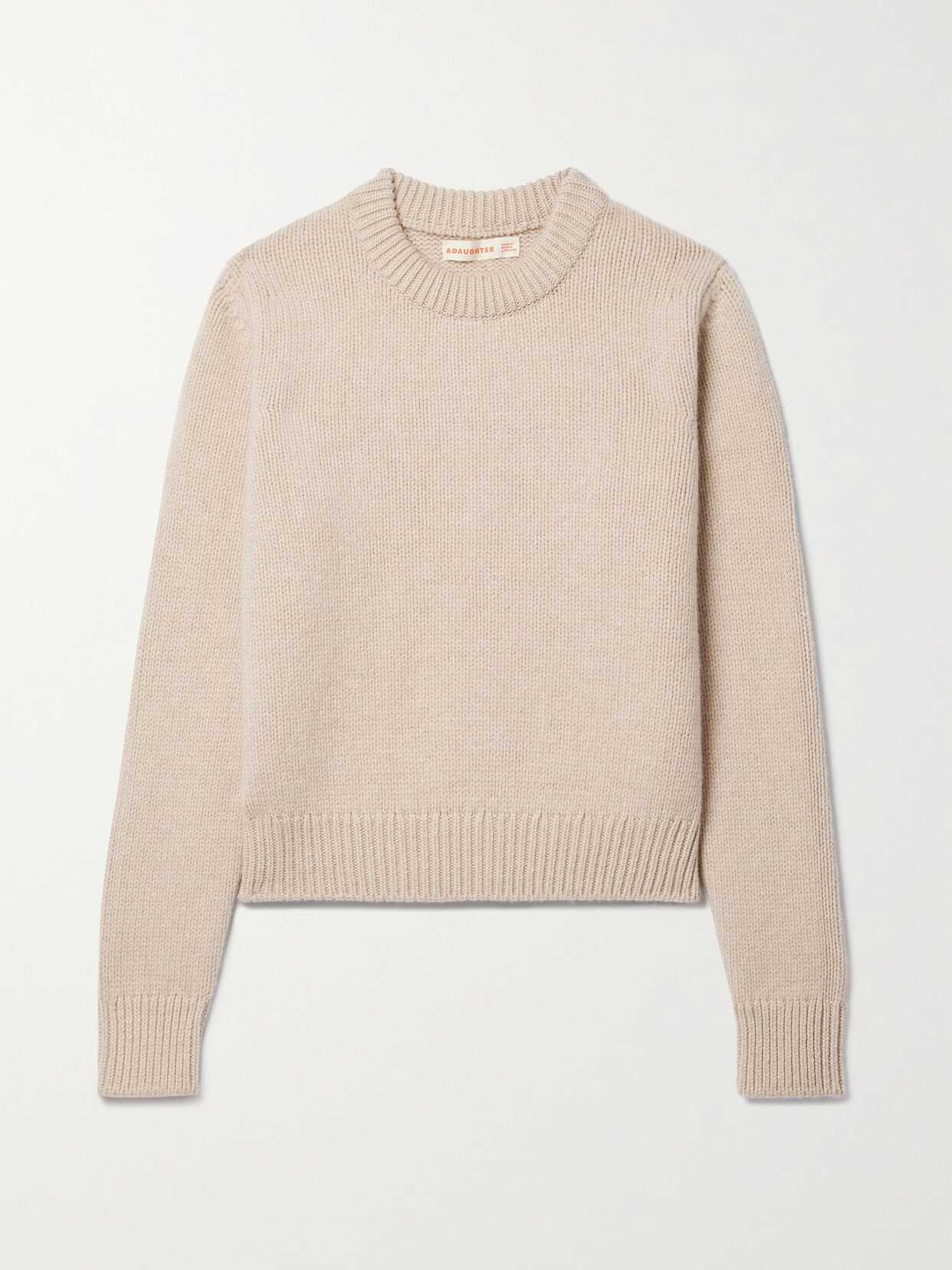 Daughter + Net Sustain Glenn Wool Jumper In Neutrals