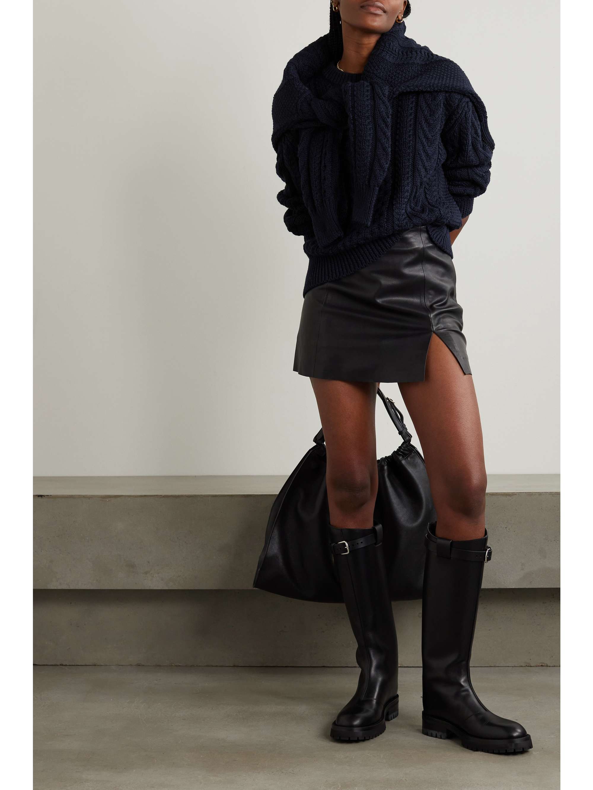 &DAUGHTER Aran cable-knit wool sweater