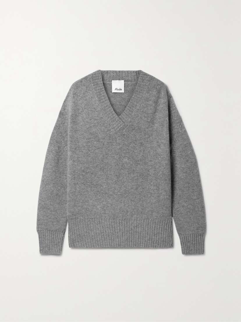 Allude + Net Sustain Cashmere-blend Sweater - x large