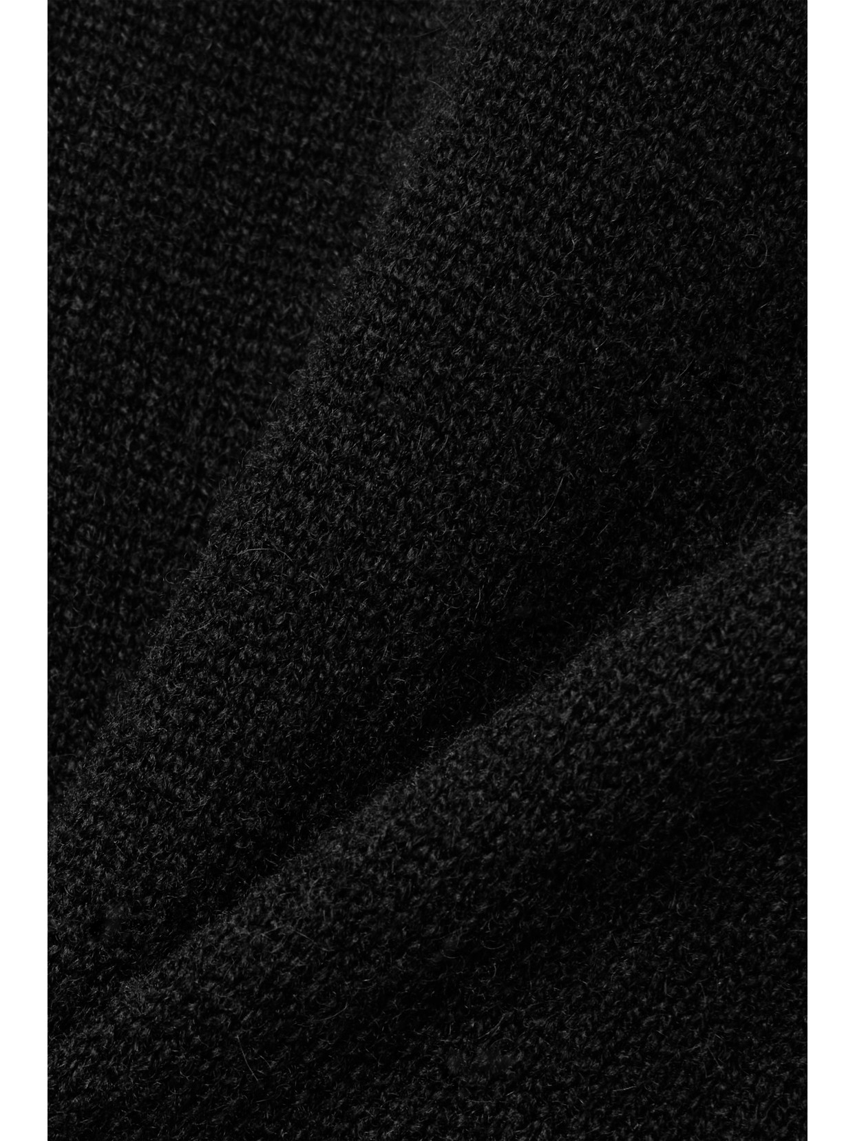 Allude Wool And Cashmere-blend Sweater In Black