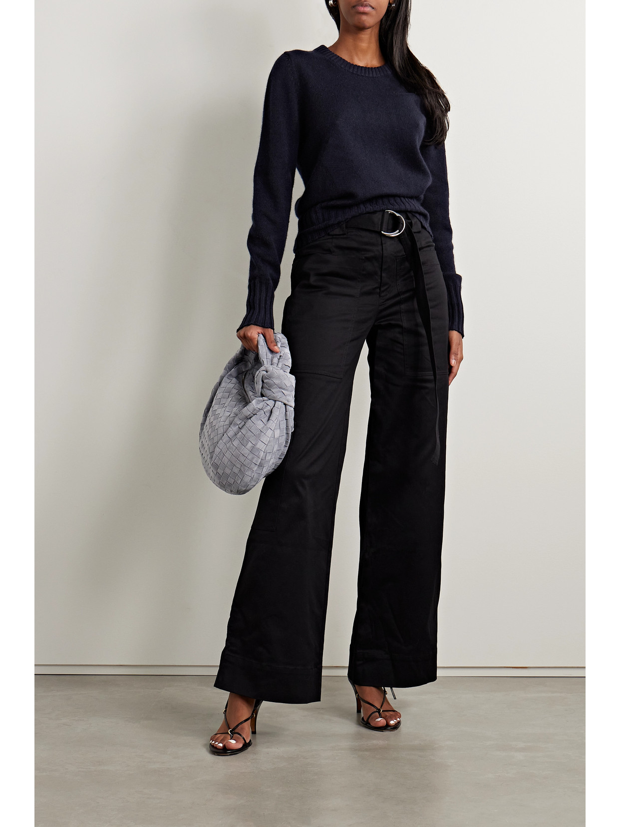 Allude + Net Sustain Cashmere Sweater In Blue