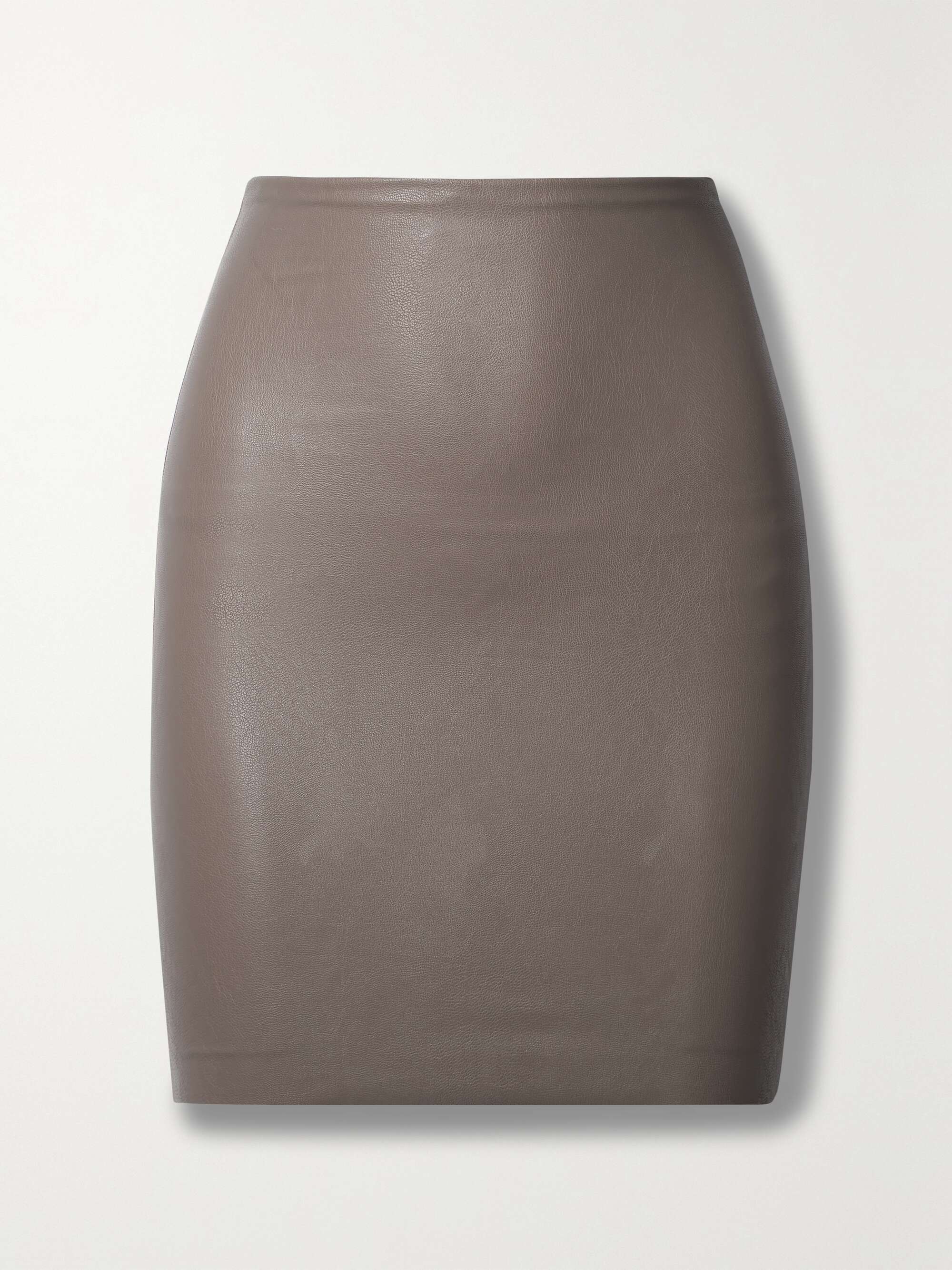 COMMANDO Faux stretch-leather mini skirt