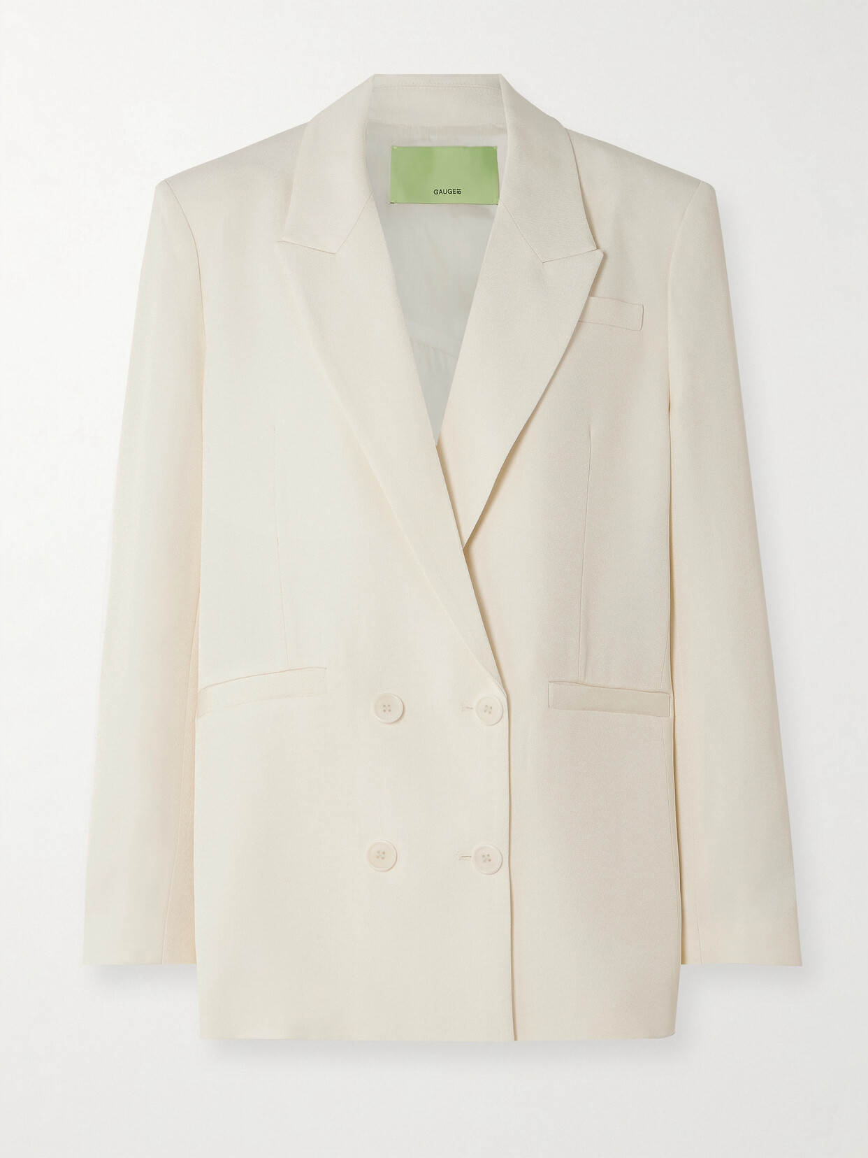 GAUGE81 - Vidal Double-breasted Grain De Poudre Blazer - Off-white