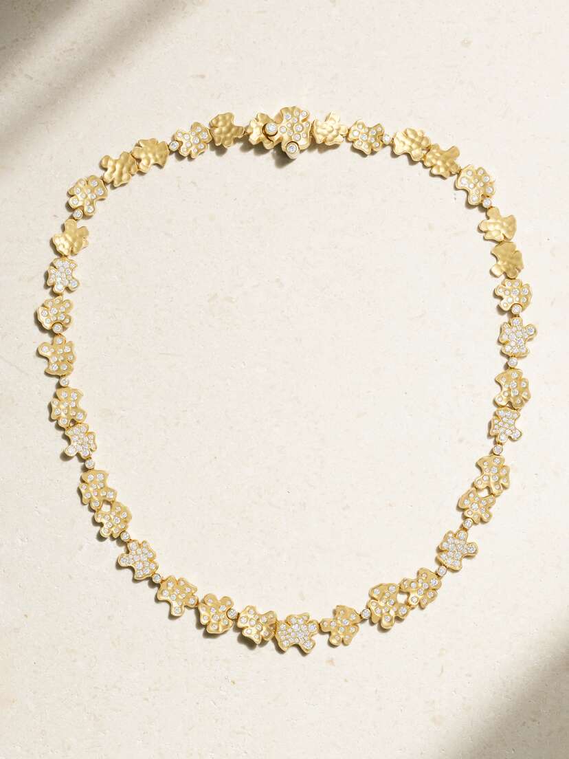 David Yurman Fine Petals 18-karat Gold Diamond Necklace