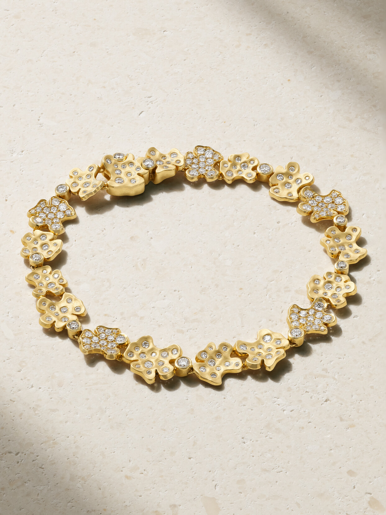 David Yurman Fine Petals 18-karat Gold Diamond Bracelet