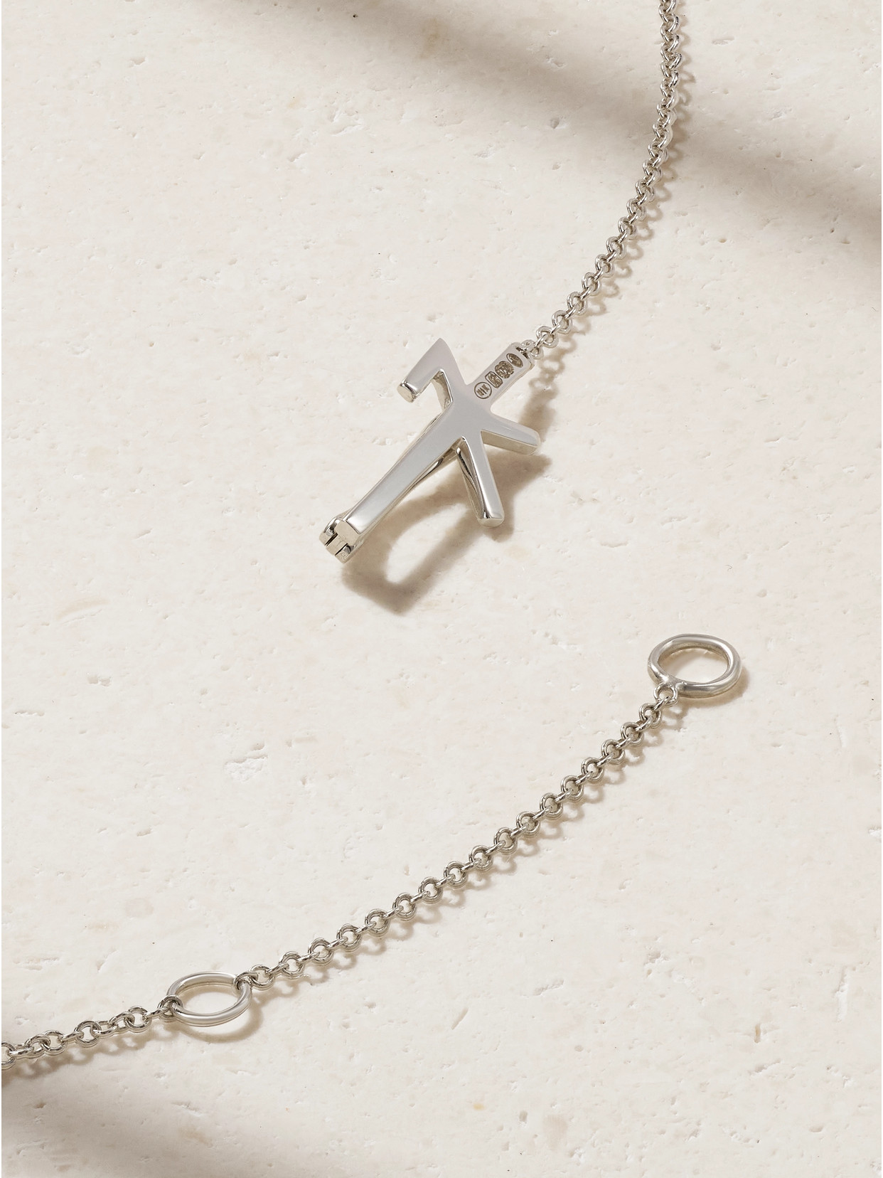 Nikos Koulis Universe 18-karat White Gold, Diamond And Enamel Necklace In Gold