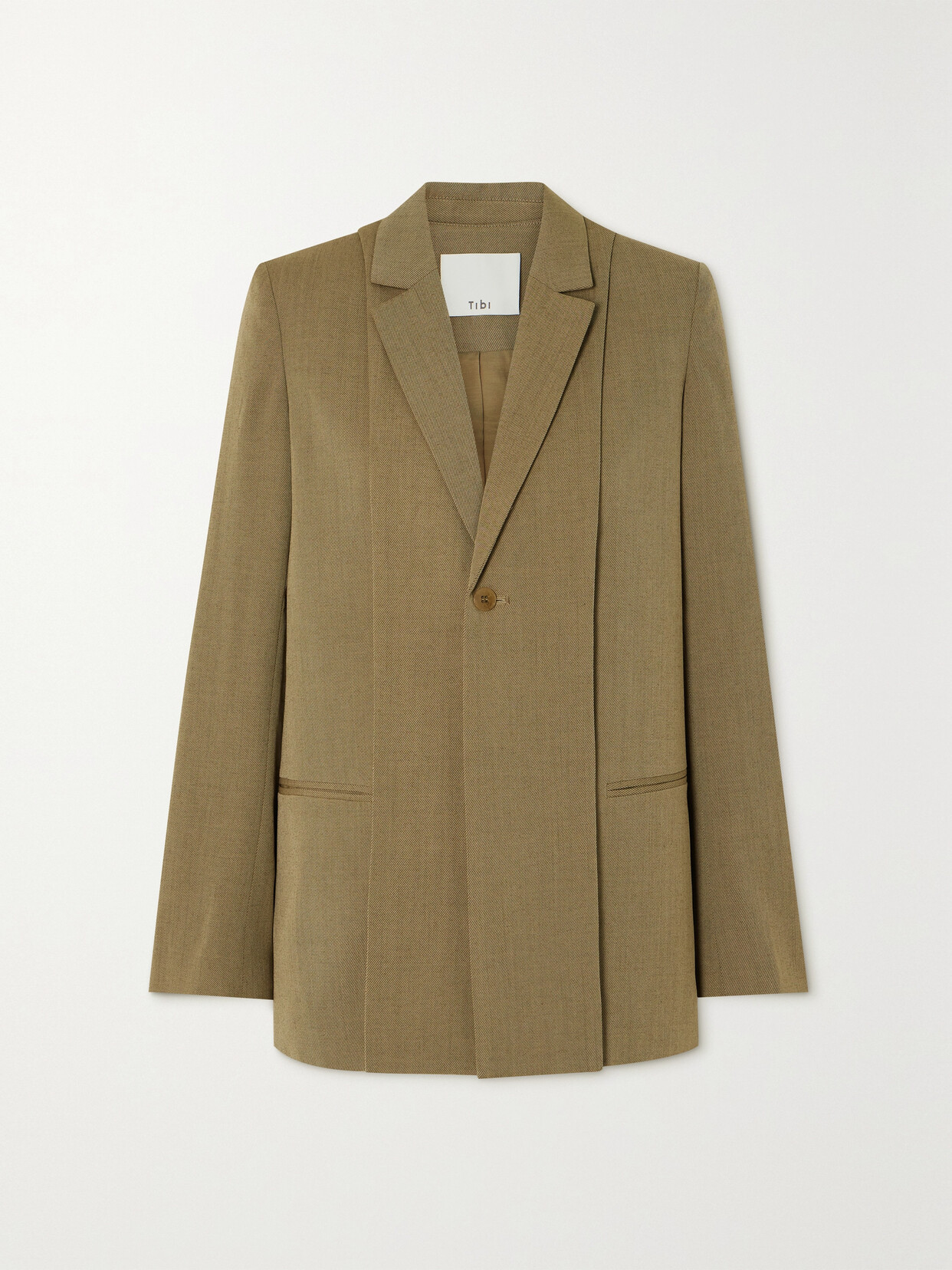 Tibi - Wool-twill Blazer - Brown