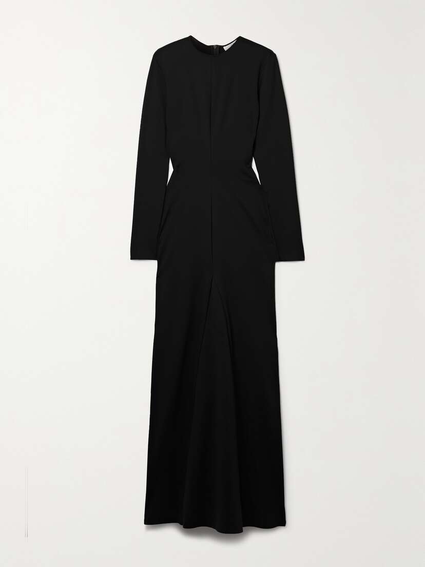 Tibi Paneled Stretch-ponte Maxi Dress