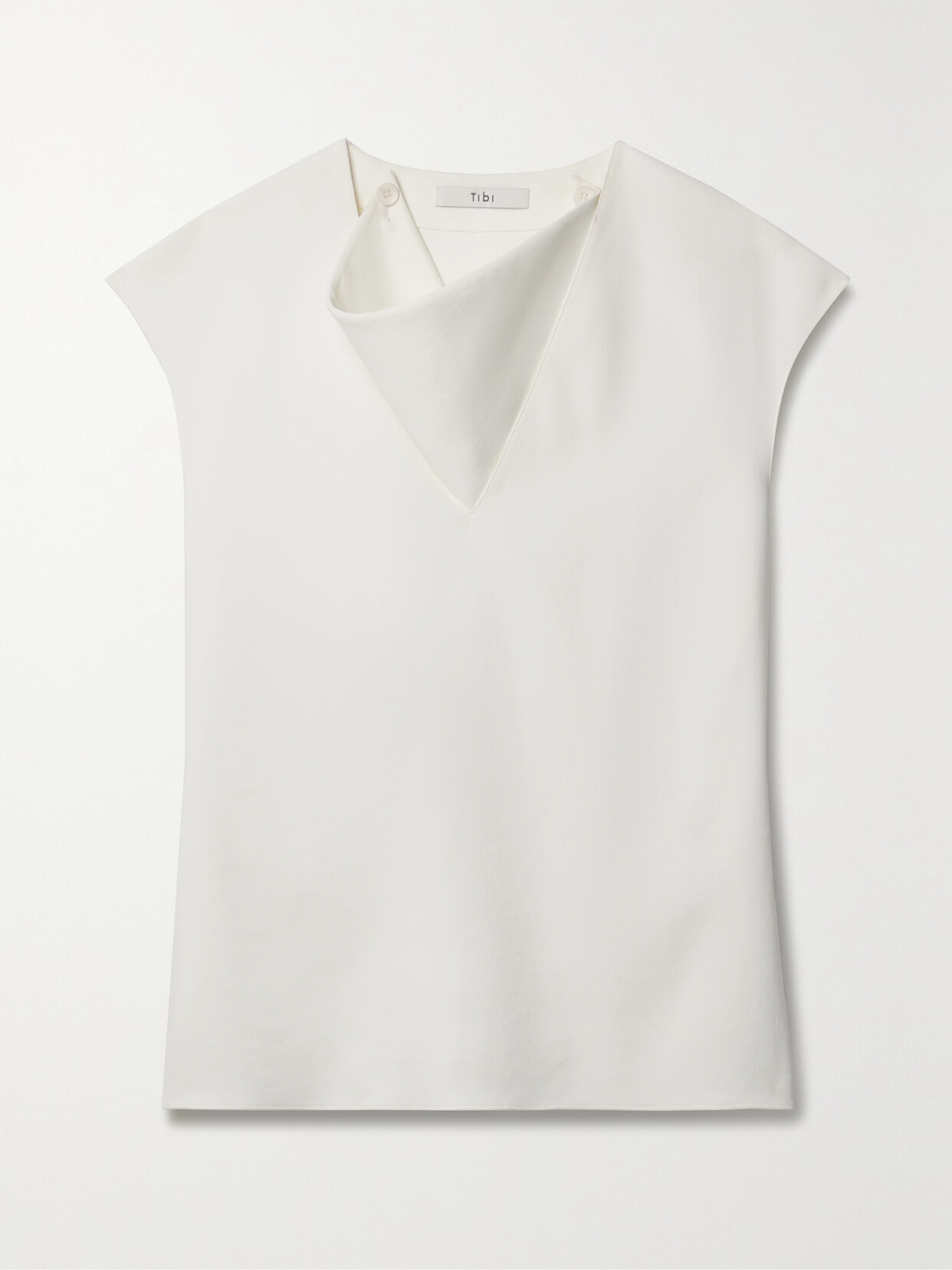 Tibi - Convertible Twill Tank - White