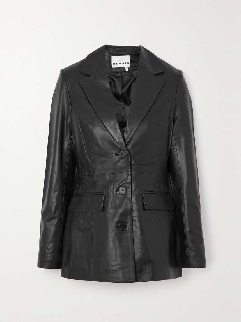 REMAIN Birger Christensen Usana Leather Blazer