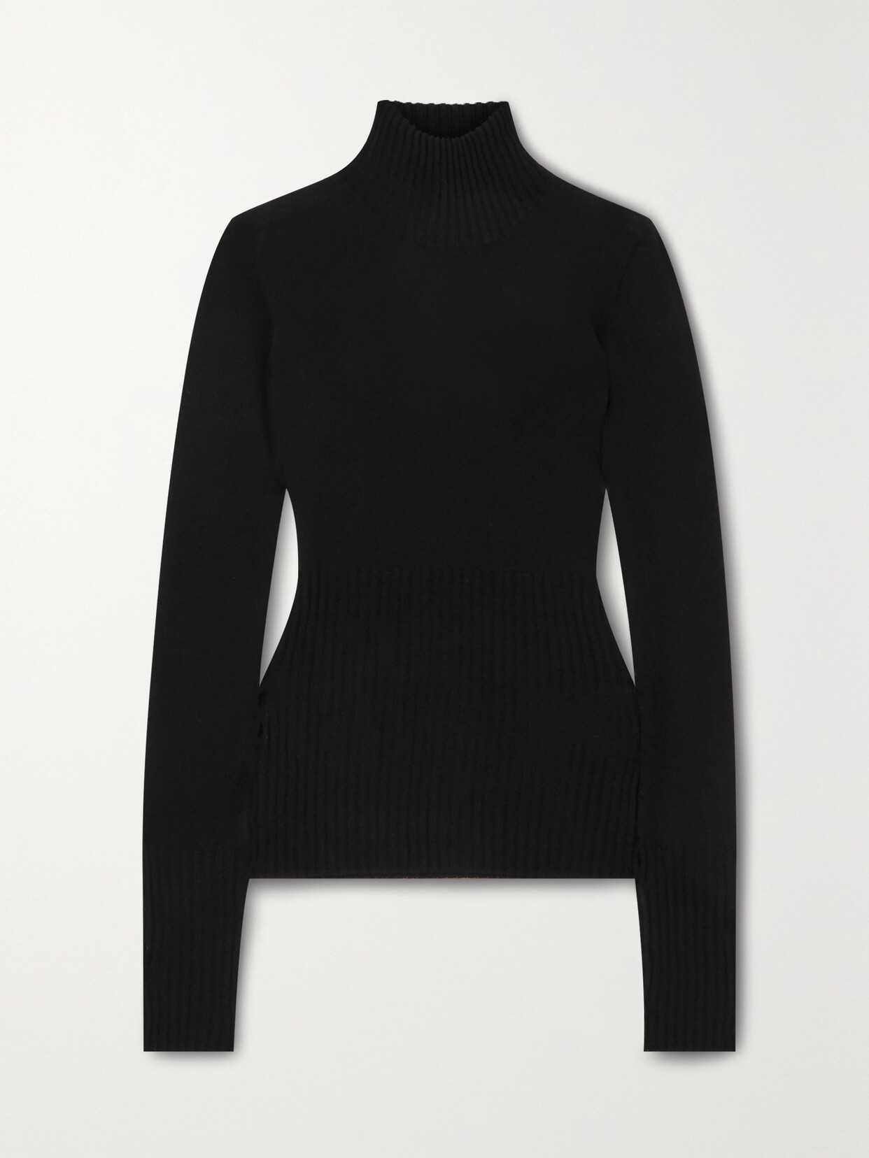 REMAIN BIRGER CHRISTENSEN RIBBED MERINO WOOL AND SILK-BLEND TURTLENECK SWEATER