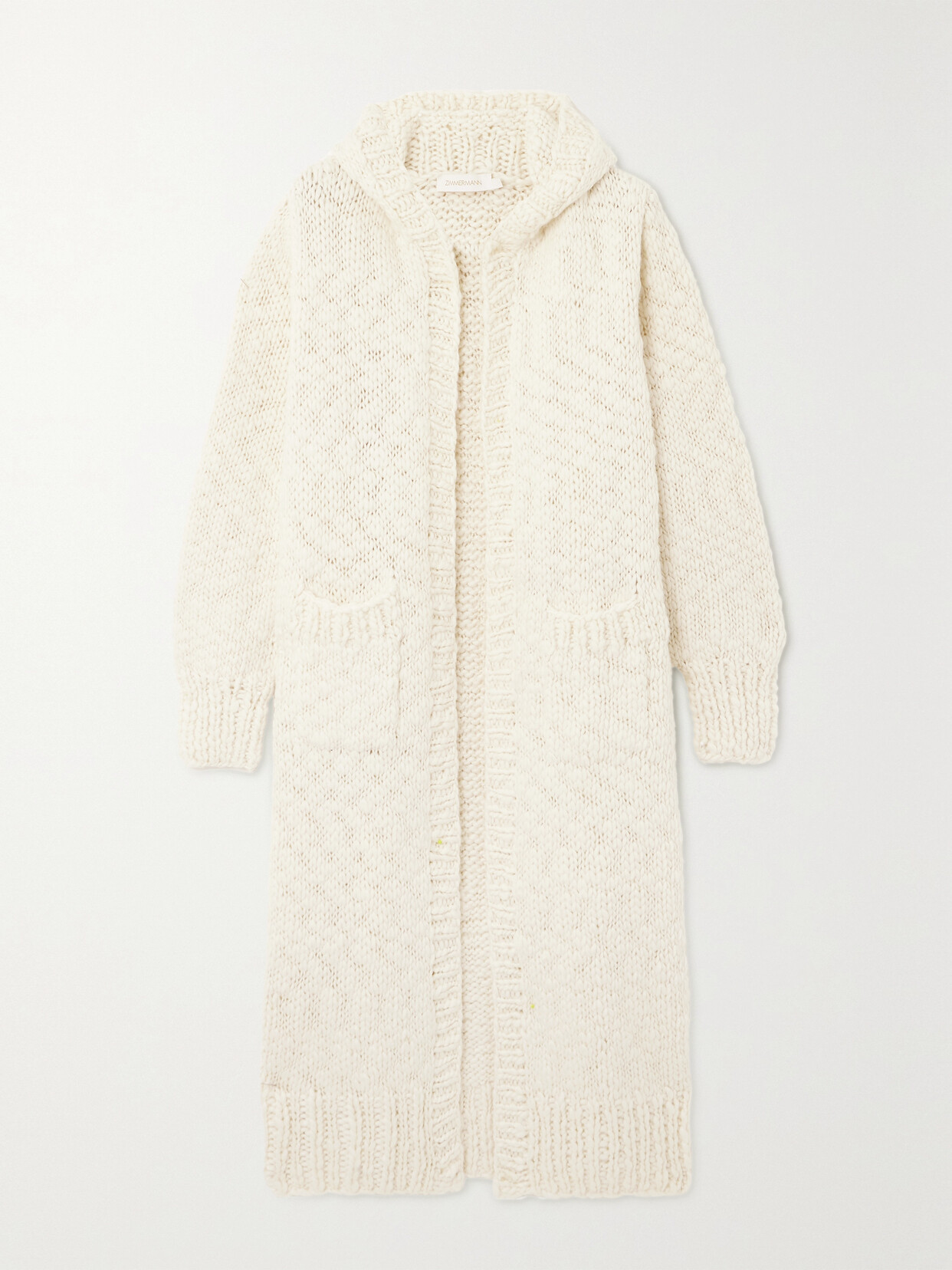 ZIMMERMANN HOODED WOOL COAT