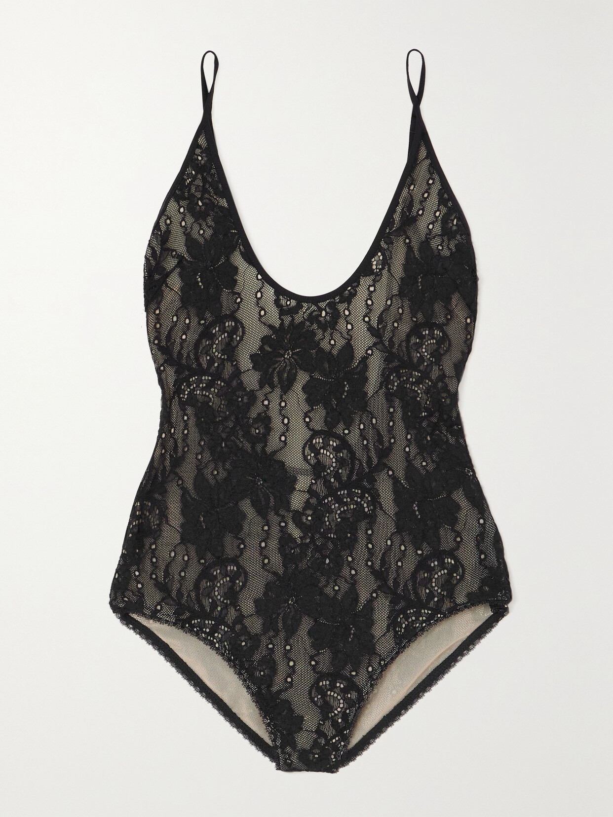 Zimmermann Luminosity Scoop Neck Bodysuit In Black