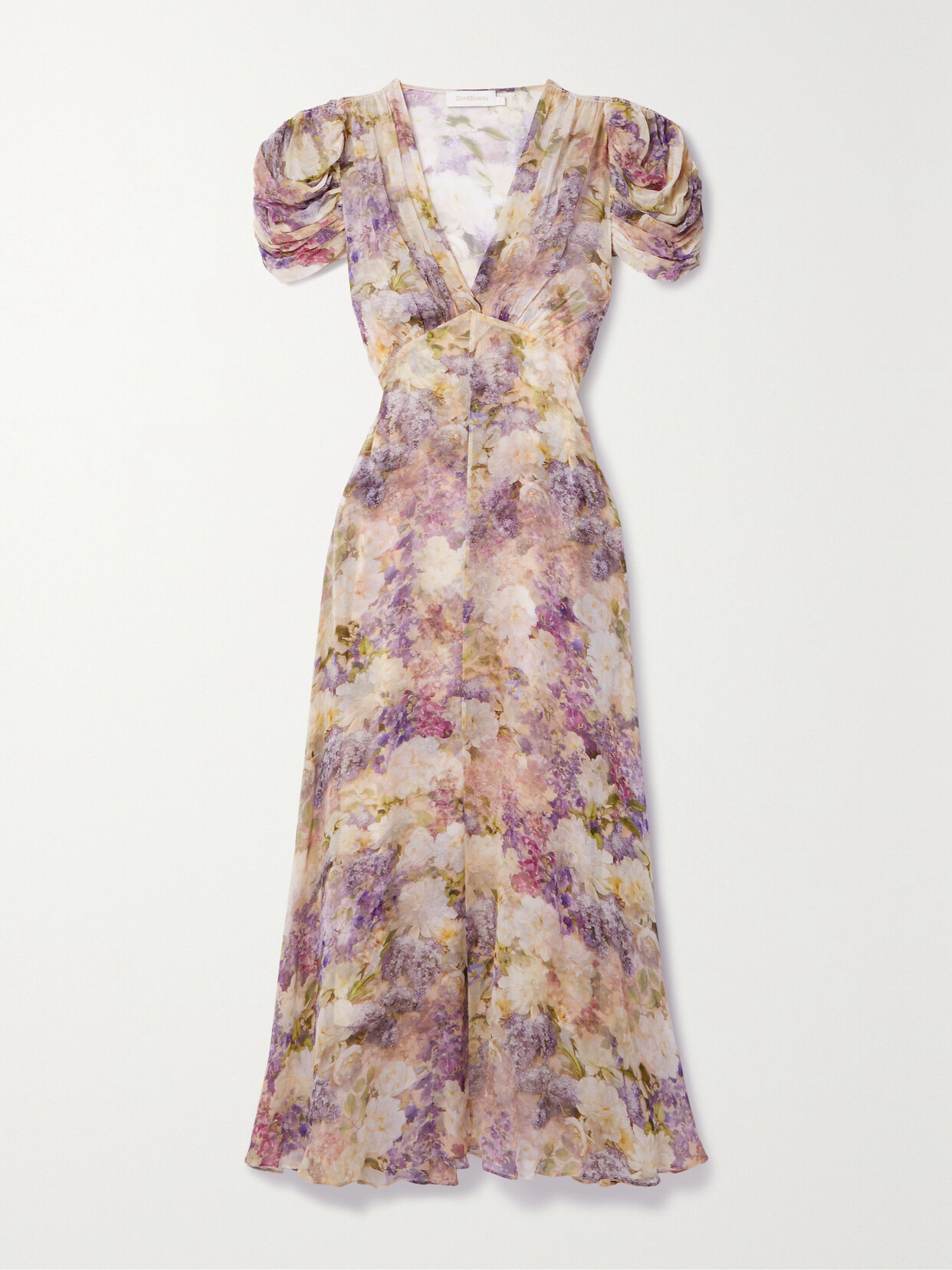 Zimmermann floral midi best sale dress