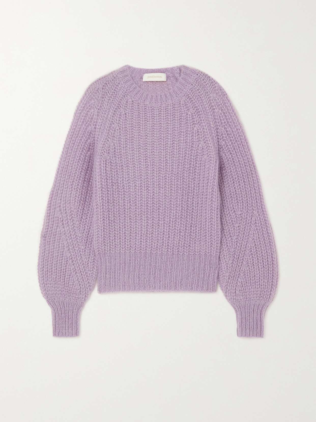 Ribbed Mohair-blend Sweater