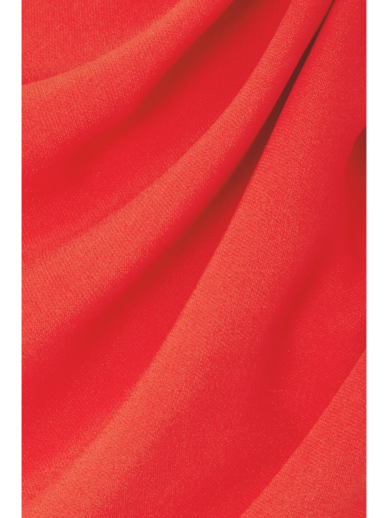 Tom Ford Draped Silk-georgette Gown In Red