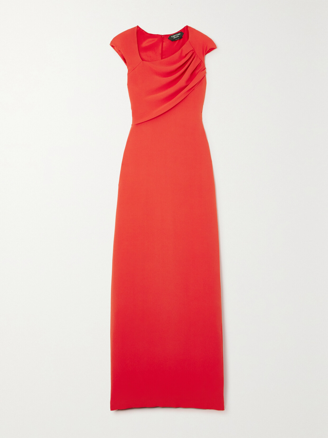 TOM FORD - Draped Silk-georgette Gown - Red