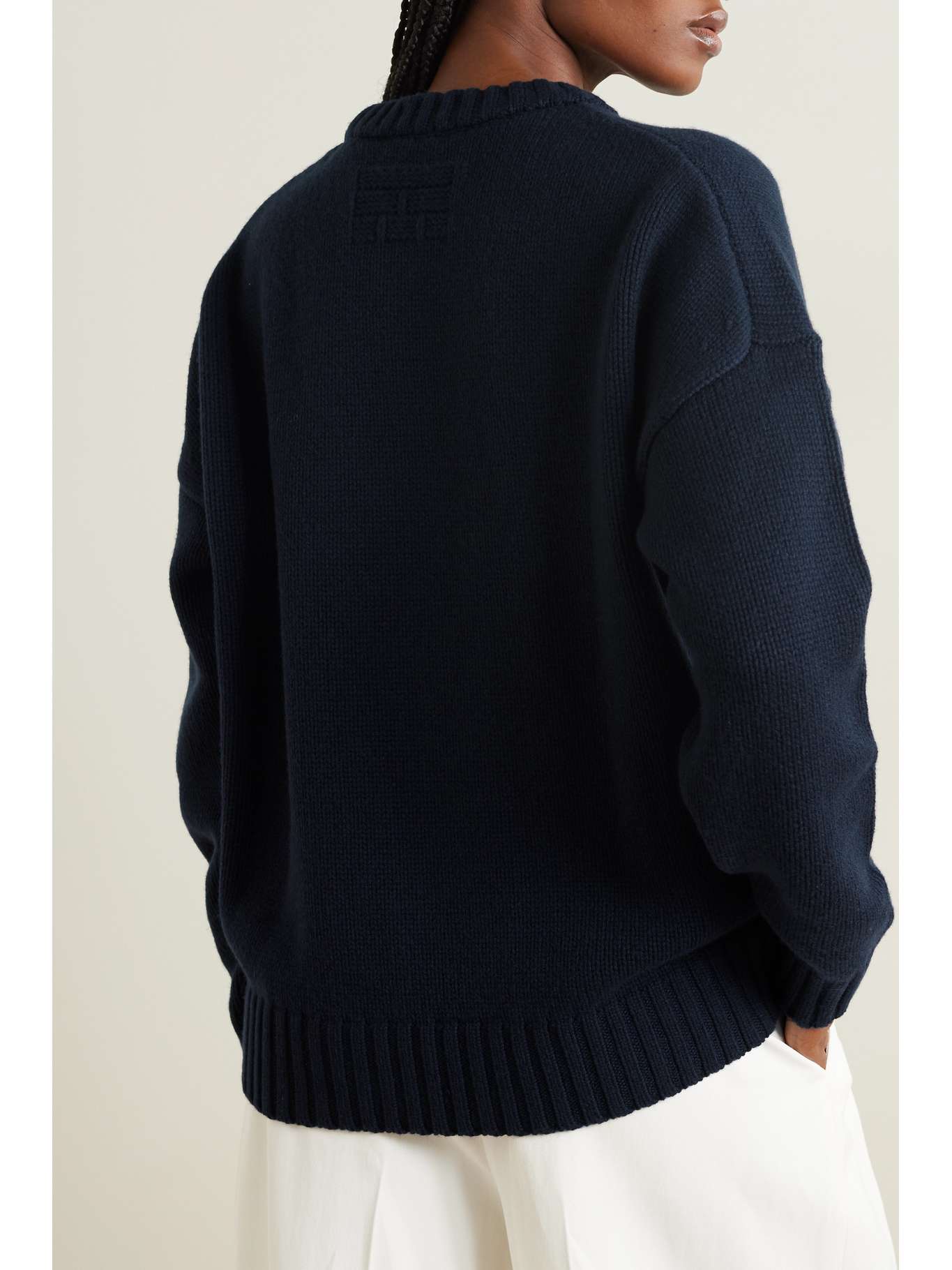 FRAME Ritz Paris embroidered cashmere sweater | NET-A-PORTER