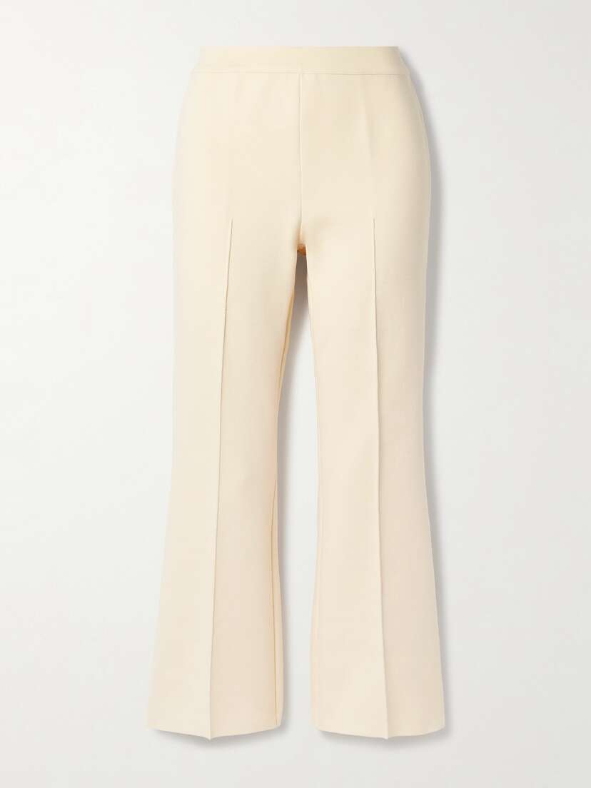 HIGH SPORT Kick Cropped Stretch-cotton Flared Pants