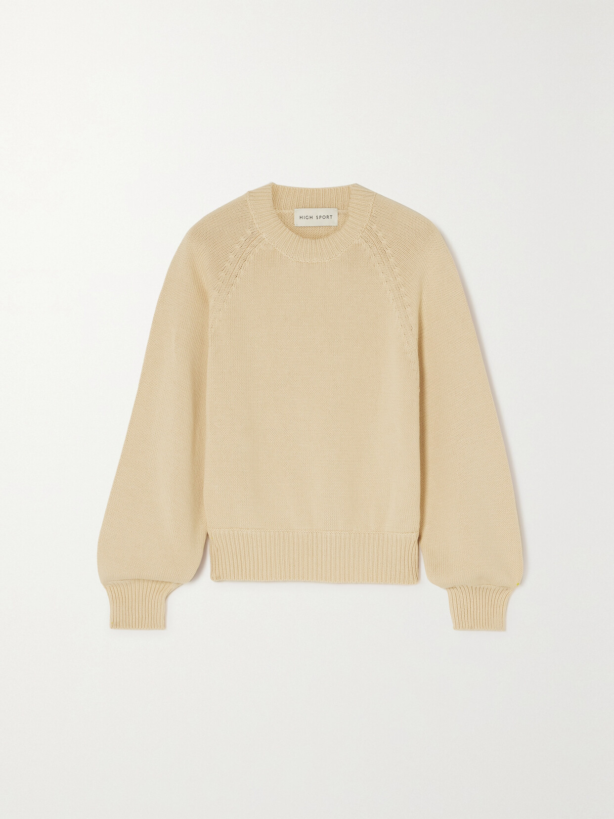 High Sport Lara Cotton Sweater In Neutrals