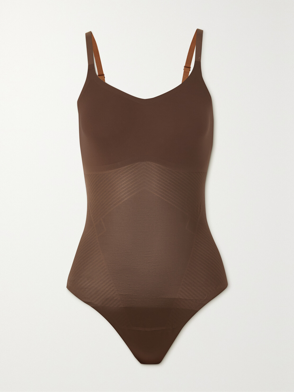 Spanx Thinstincts 2.0 Thong Bodysuit - Brown