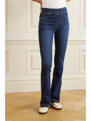 SPANX High-rise flared jeans