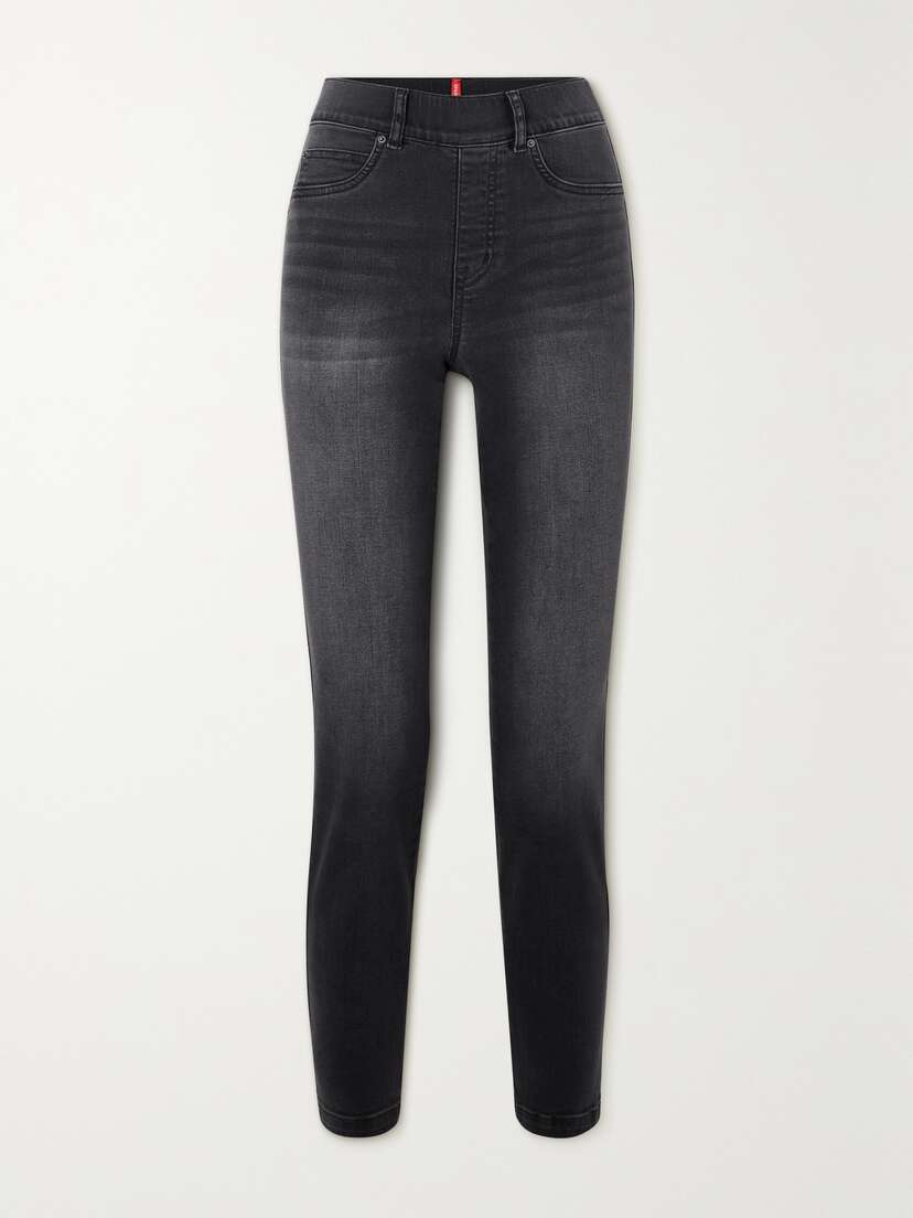 Spanx Ankle Cropped High-rise Straight-leg Jeans