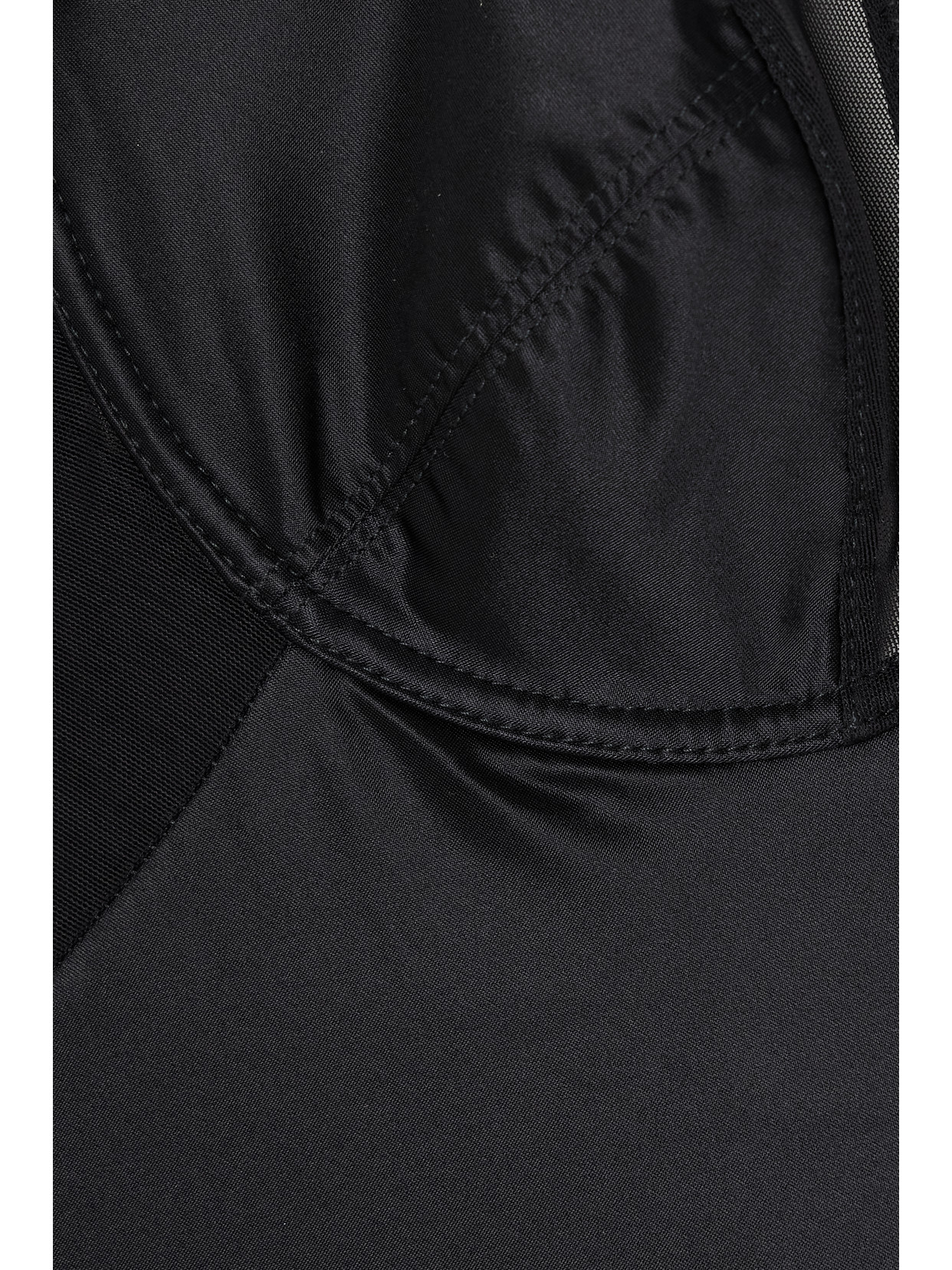Spanx Sleeveless Shaping Satin Bodysuit In Black