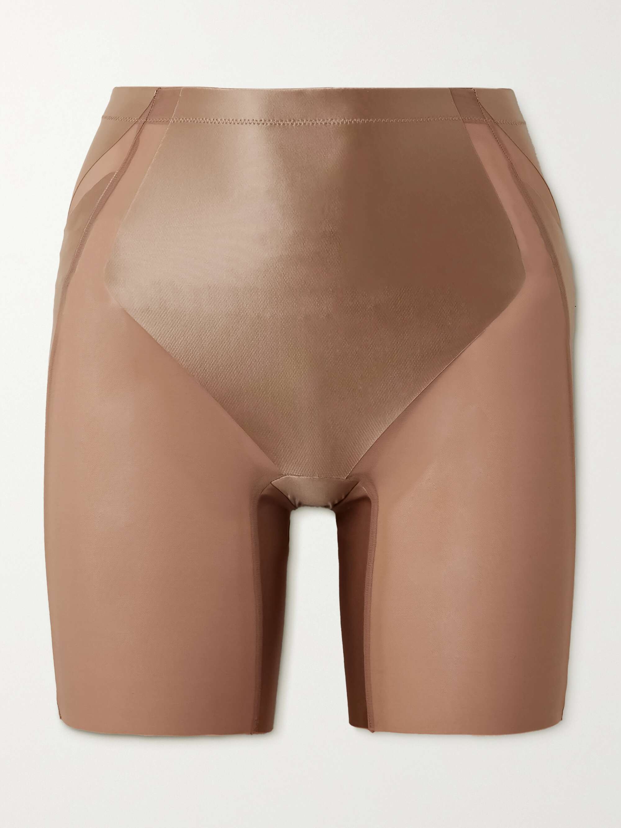 SPANX Shaping mesh and stretch-satin shorts