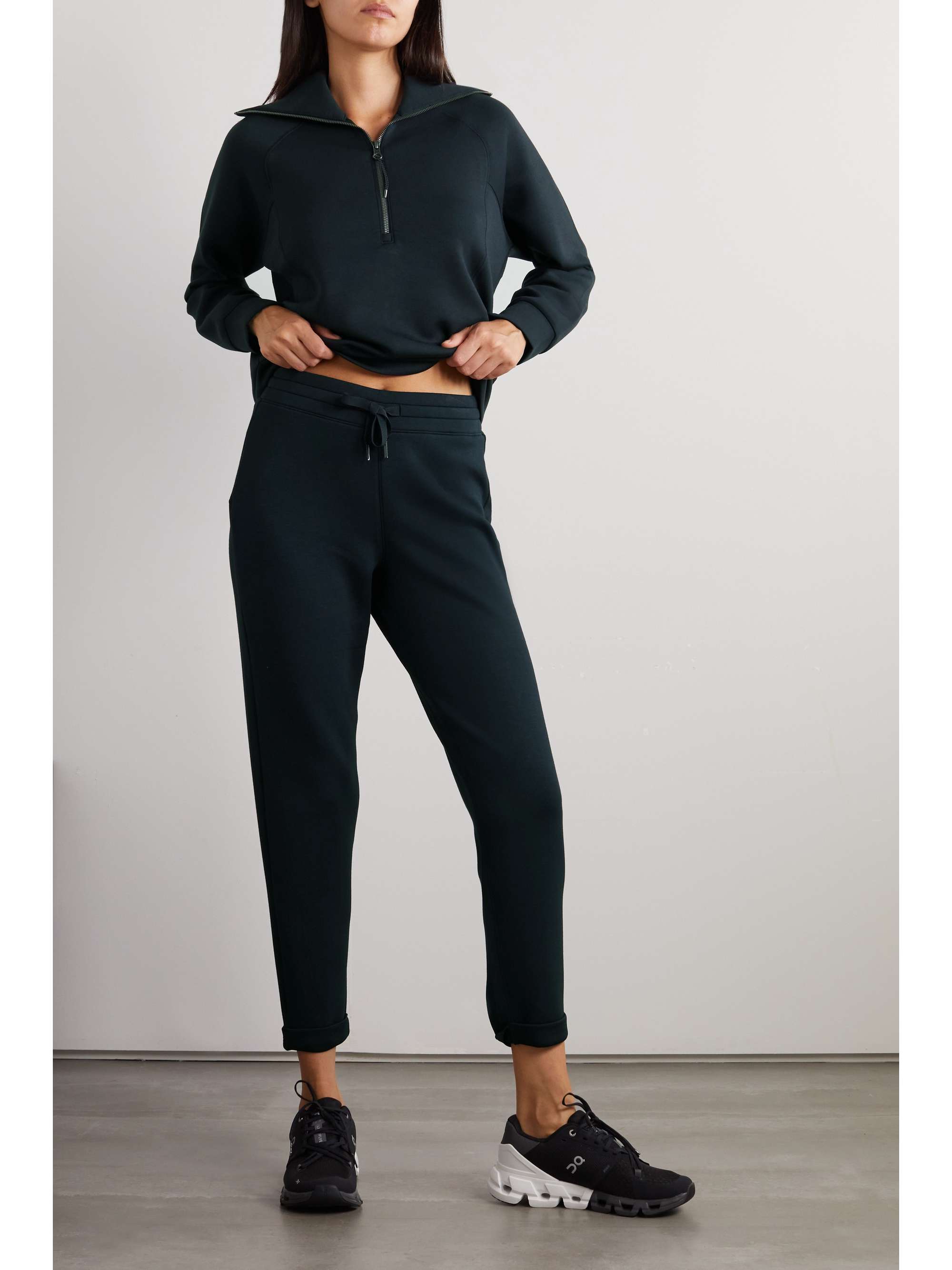 Active AirEssentials cropped stretch-jersey tapered sweatpants