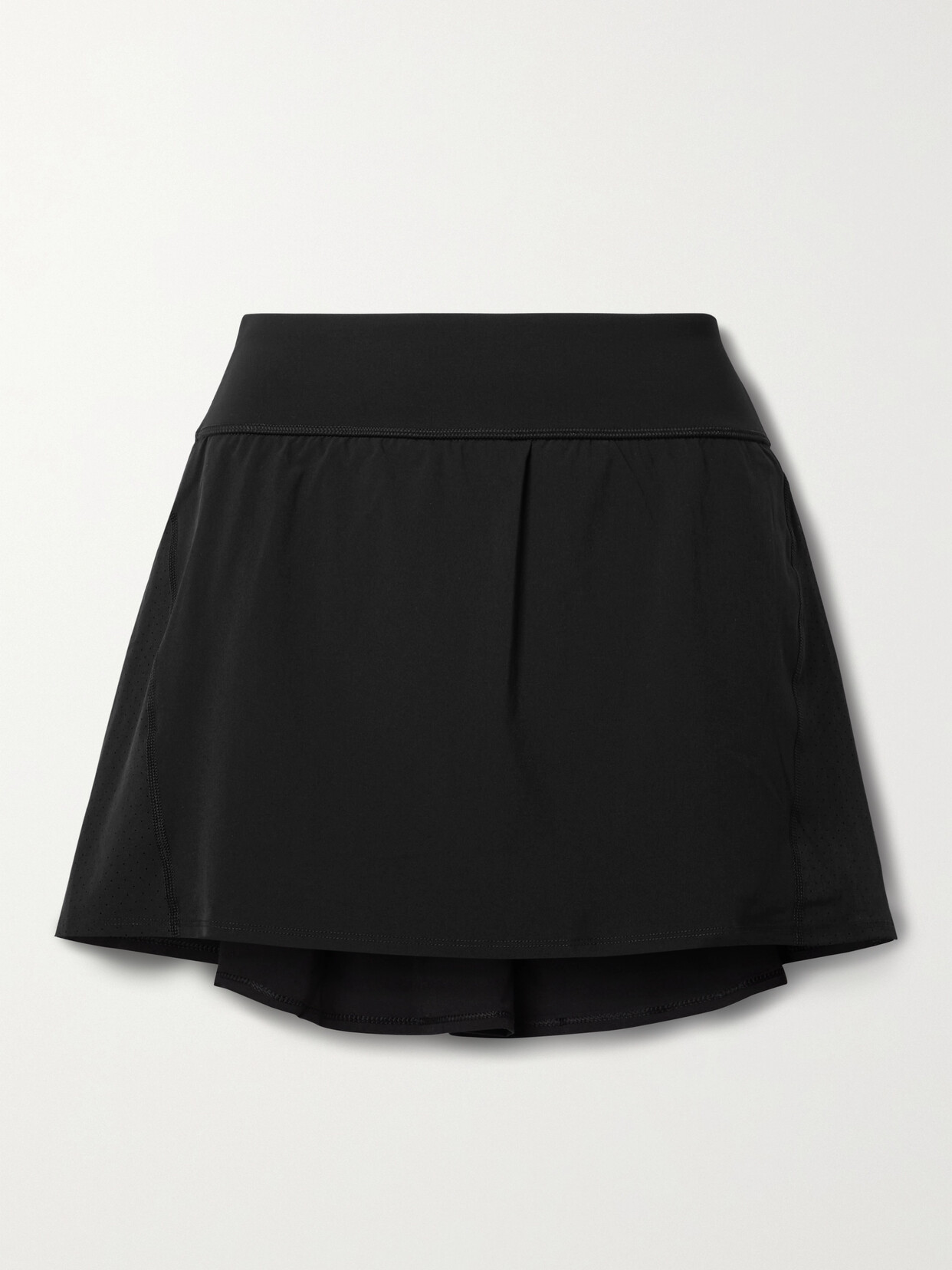 Shop Spanx Active Get Moving Layered Stretch Shorts In Black