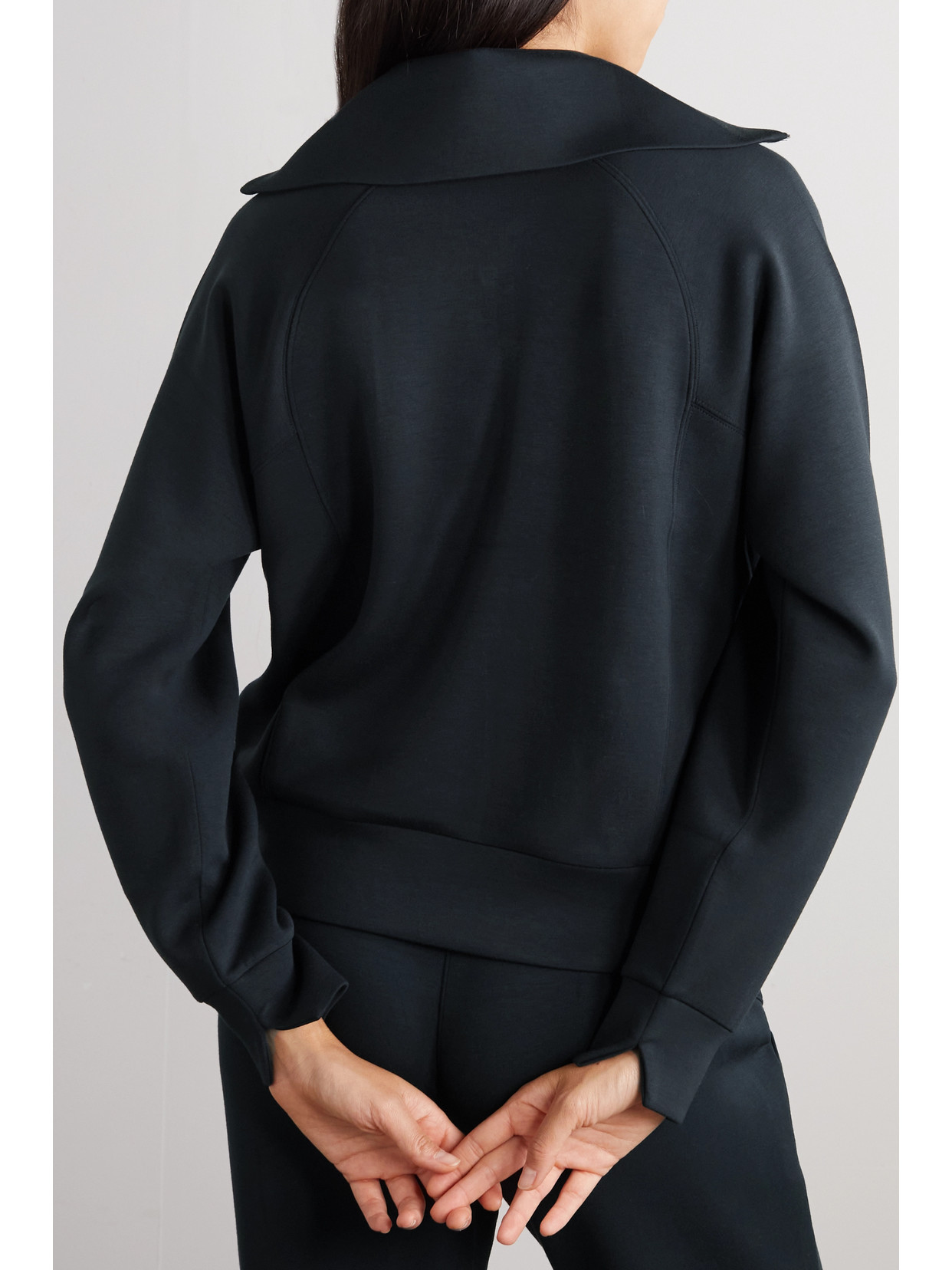 Spanx Airessentials Stretch-Jersey Half-Zip Sweatshirt