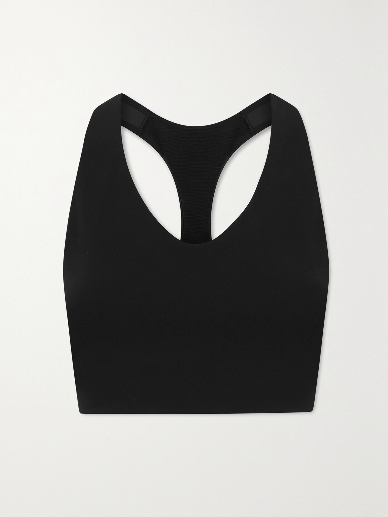 Shop Spanx Active Stretch-jersey Sports Bra In Black