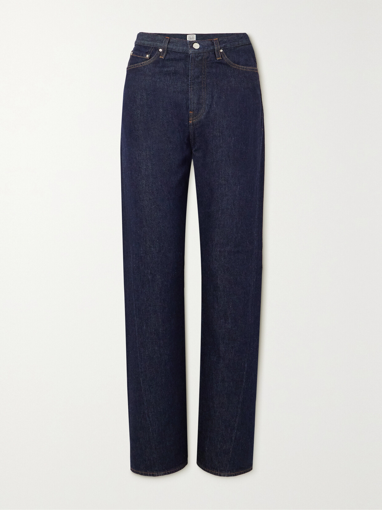 TOTEME - + Net Sustain Twisted Seam High-rise Straight-leg Organic Jeans - Blue