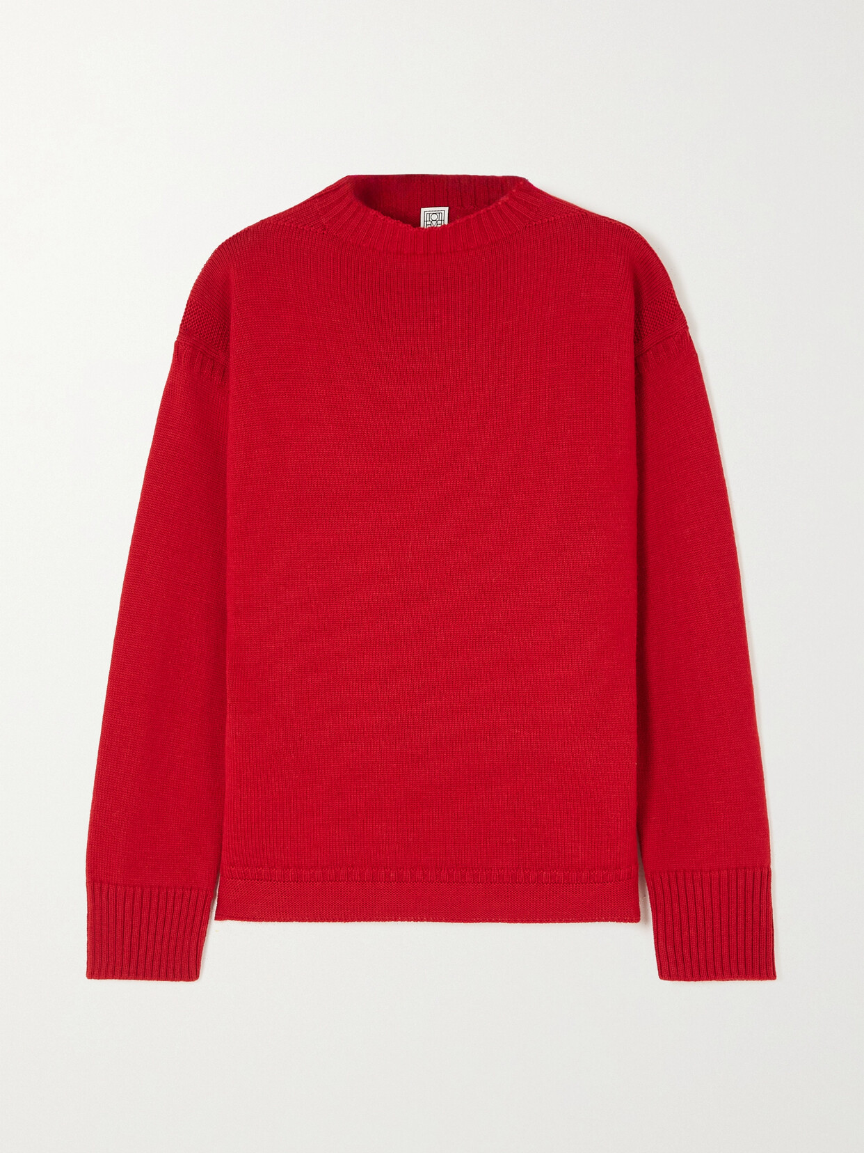 TOTEME - + Net Sustain Wool Sweater - Red