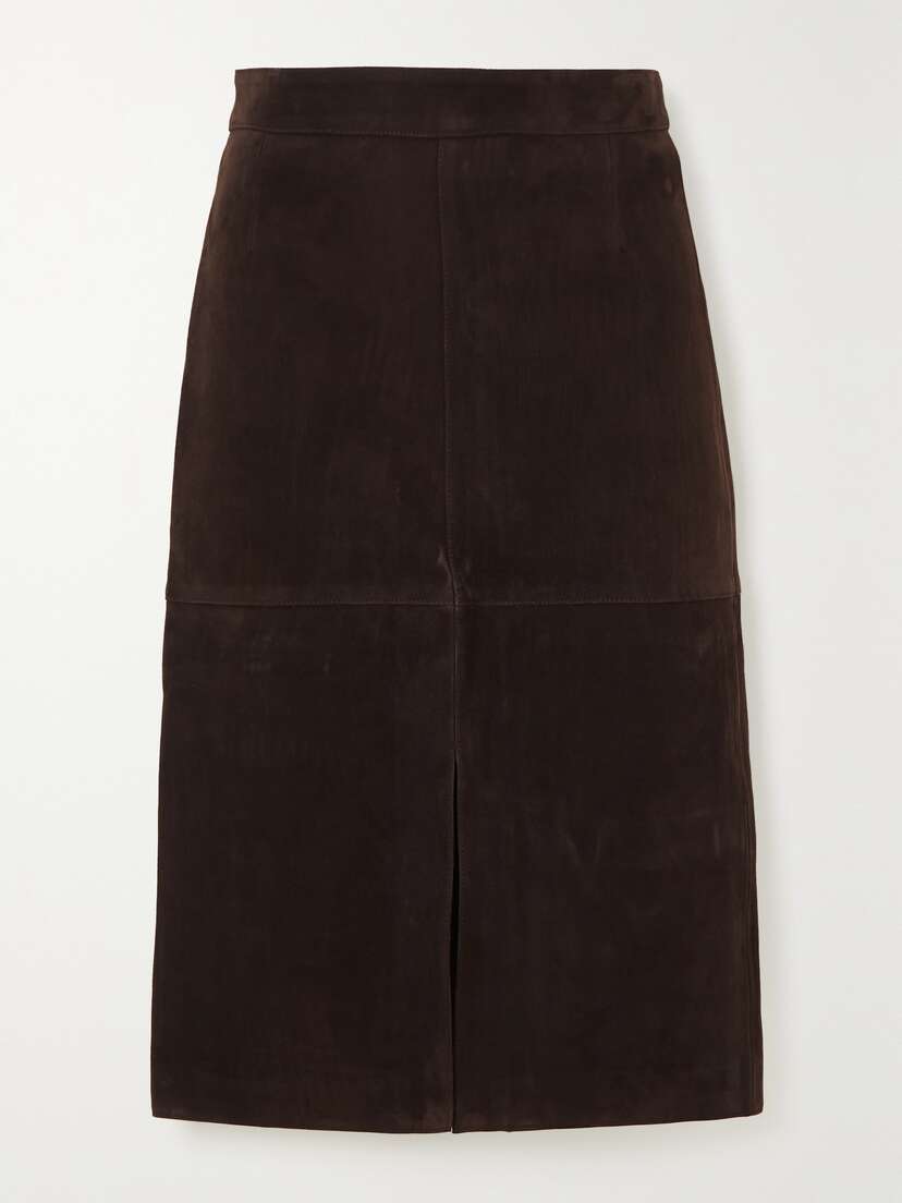 TOTEME Paneled Suede Skirt