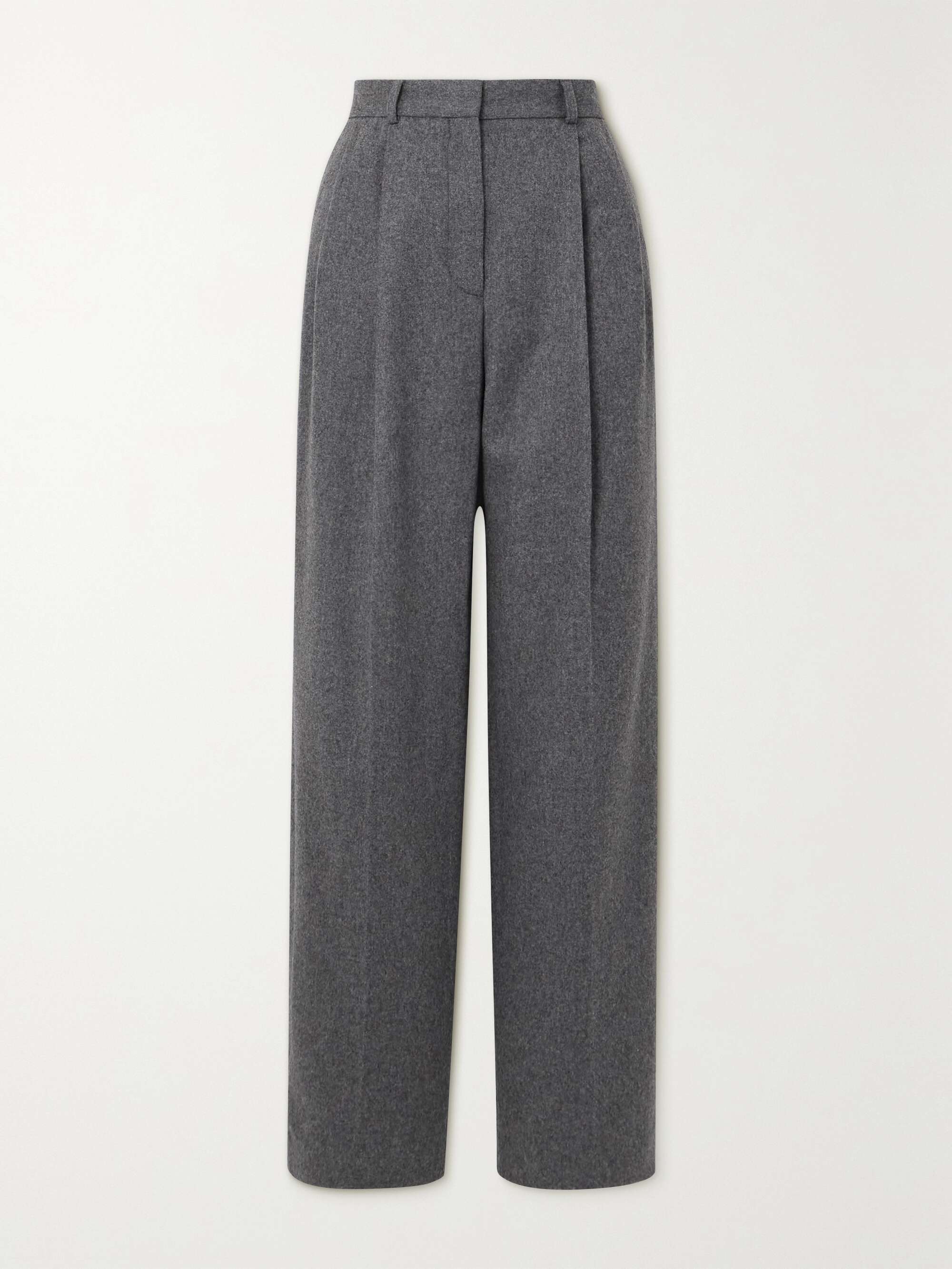 TOTEME | + NET SUSTAIN pleated recycled wool-blend straight-leg pants