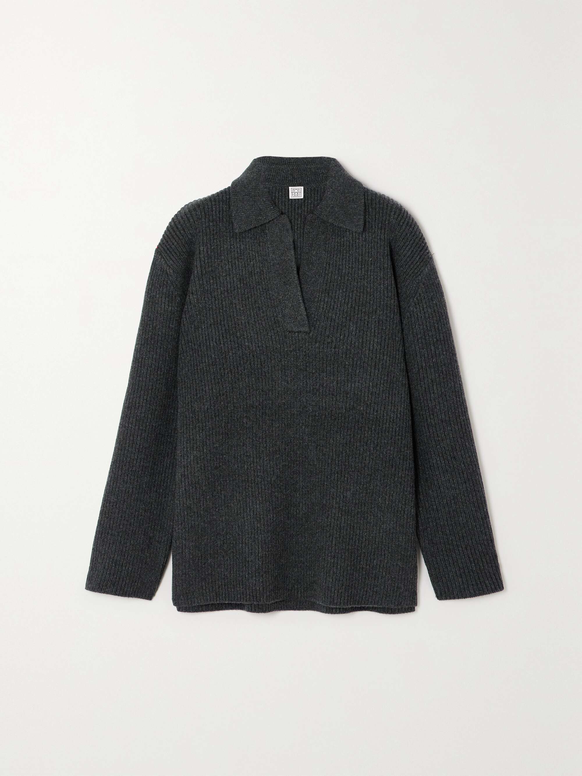 TOTEME + NET SUSTAIN oversized ribbed wool and cashmereblend sweater