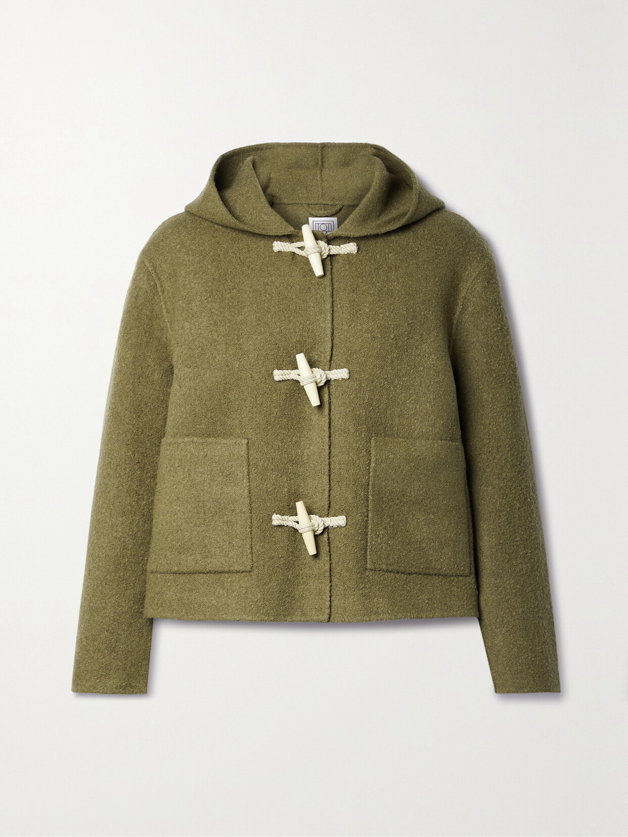 TOTÊME + NET SUSTAIN HOODED WOOL-BLEND FELT JACKET