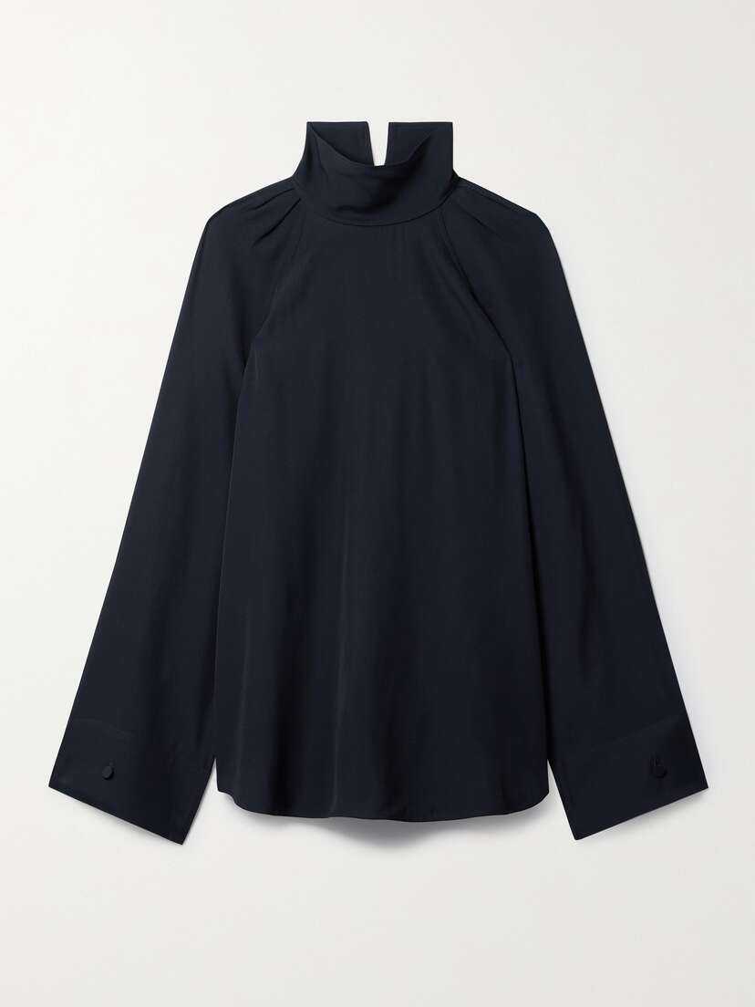 TOTEME Gathered Crepe Blouse