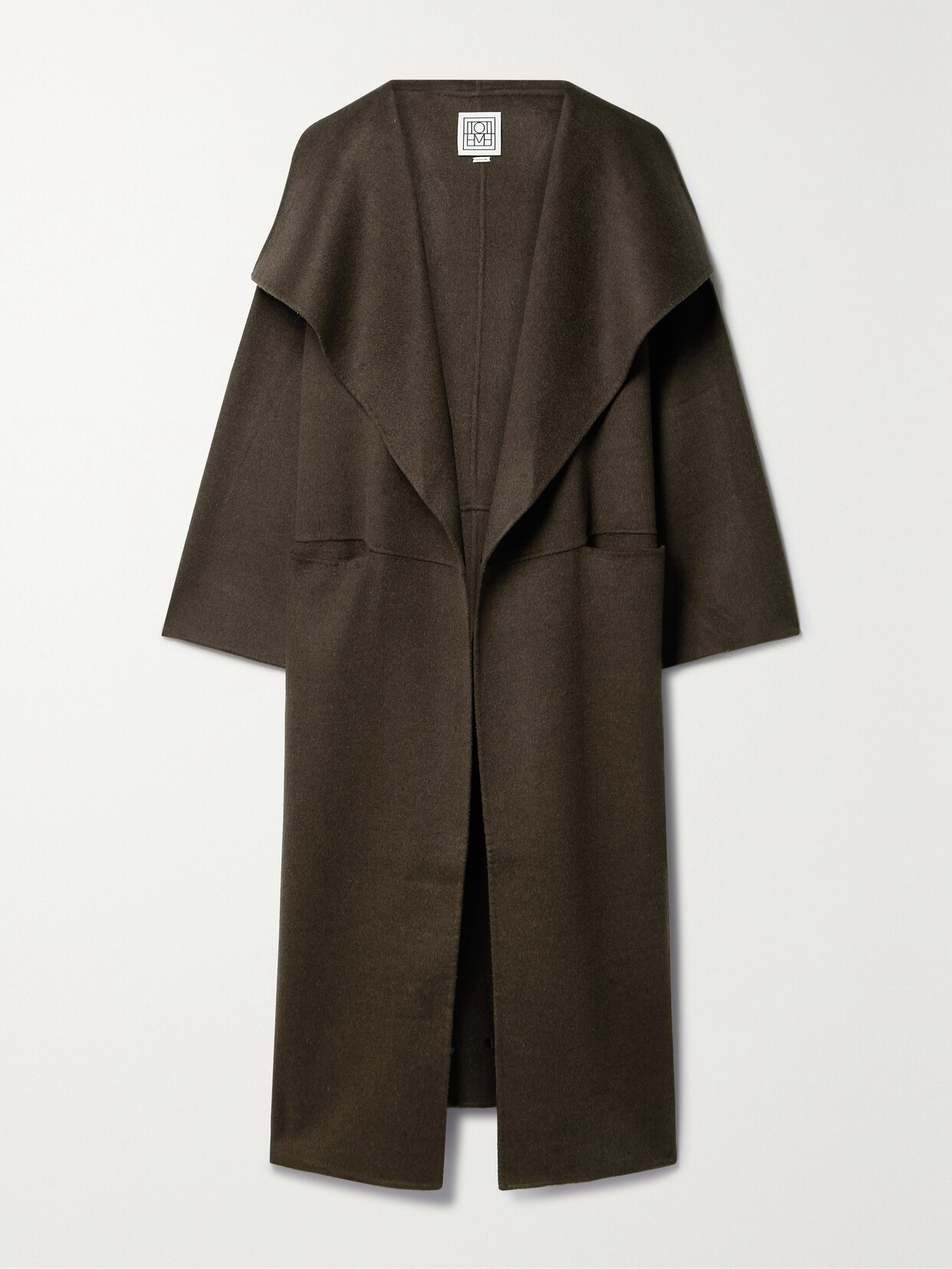 TOTEME + Net Sustain Oversized Wool And Cashmere-blend Coat - Brown