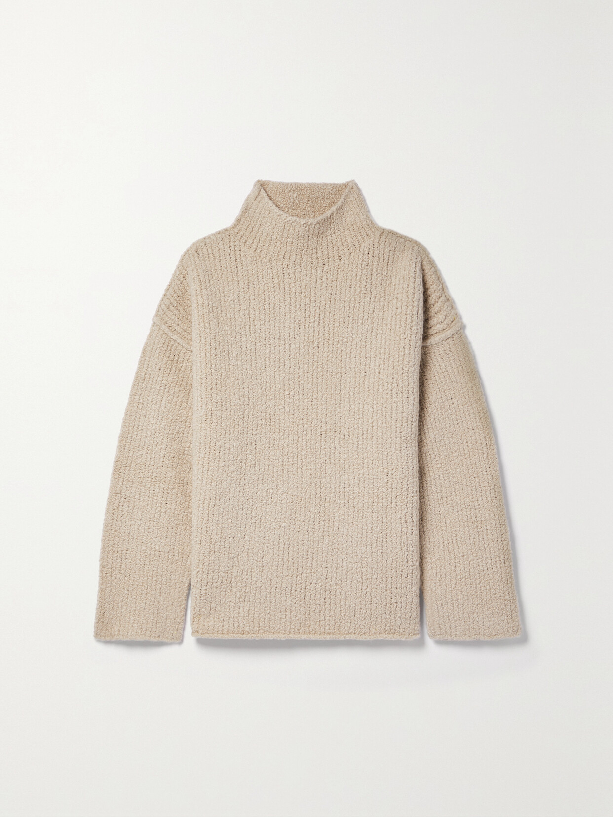 Lauren Manoogian - Merino Wool Bouclé Turtleneck Sweater - Neutrals