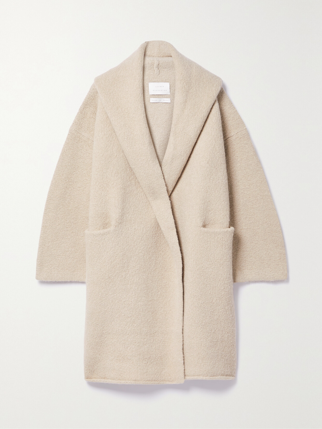 Lauren Manoogian - Capote Hooded Alpaca-blend Coat - Cream