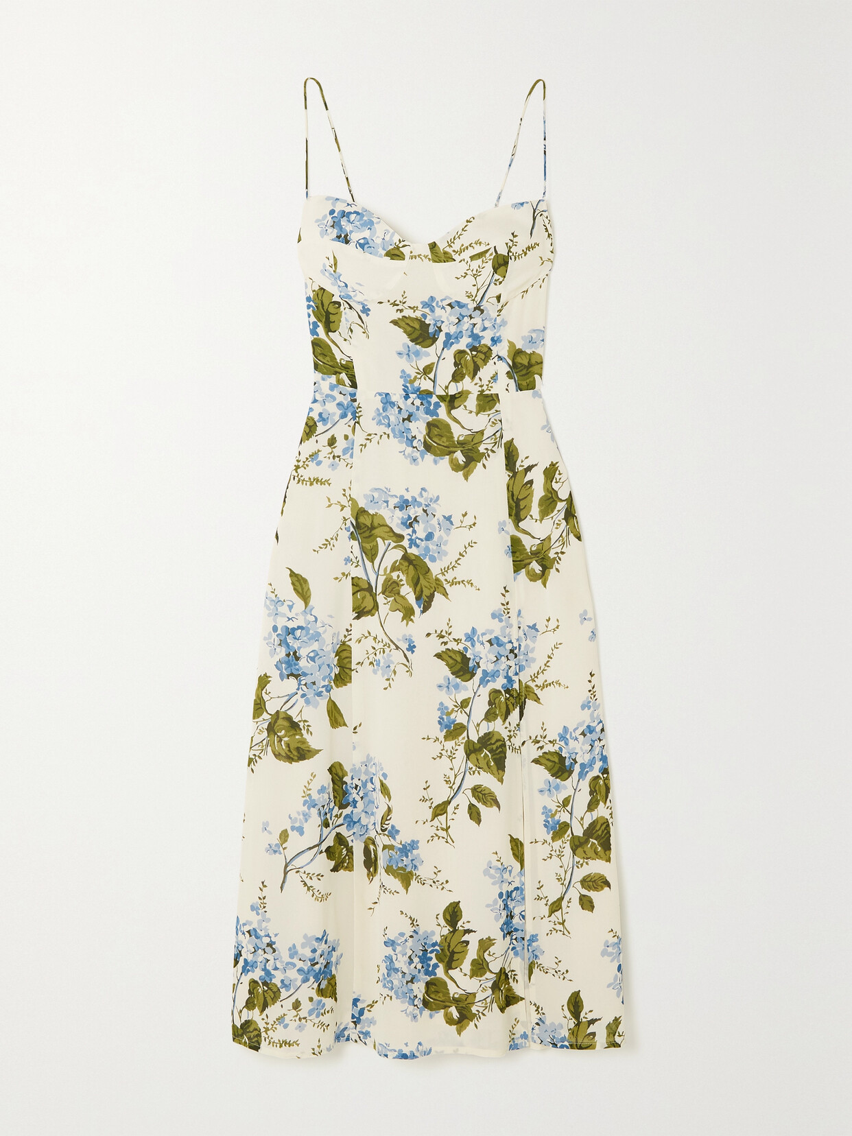 Reformation + Net Sustain Juliette Floral-print Georgette Midi Dress