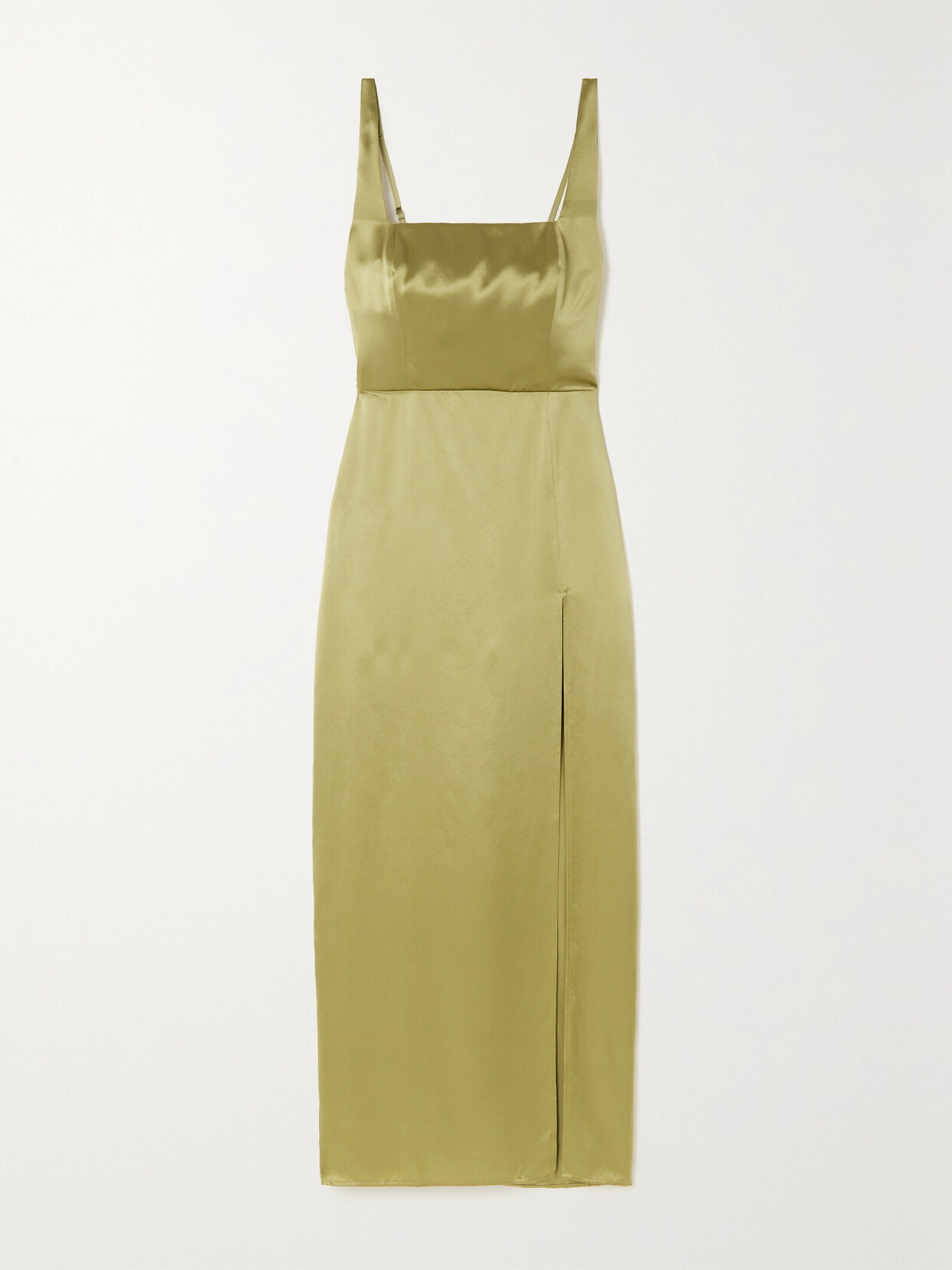 Reformation Solay Silk-charmeuse Midi Dress