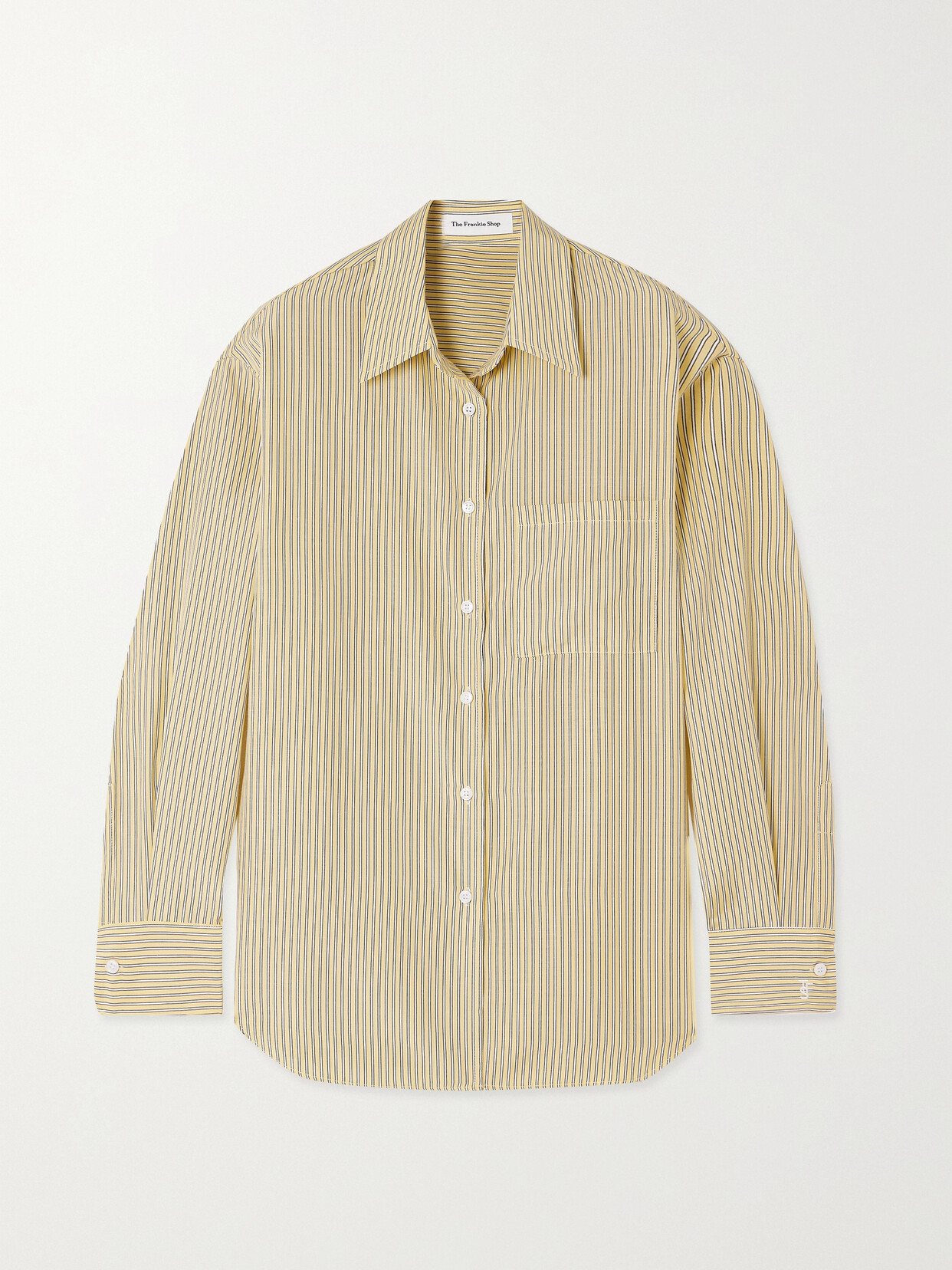 THE FRANKIE SHOP - Lui Oversized Pinstriped Poplin Shirt - Yellow