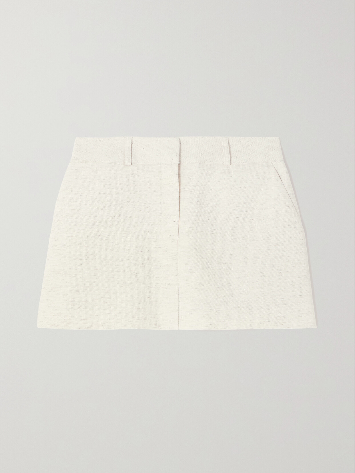 THE FRANKIE SHOP - Isle Woven Mini Skirt - Neutrals