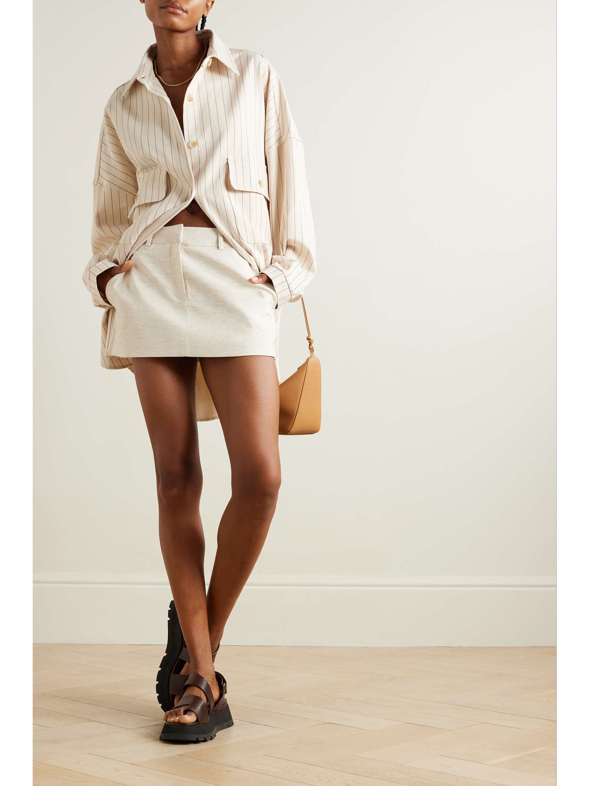 THE FRANKIE SHOP Isle woven mini skirt | NET-A-PORTER