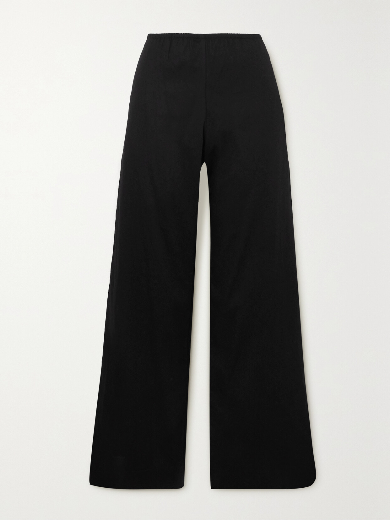 LESET - Yoko Cotton-lawn Wide-leg Pants - Black