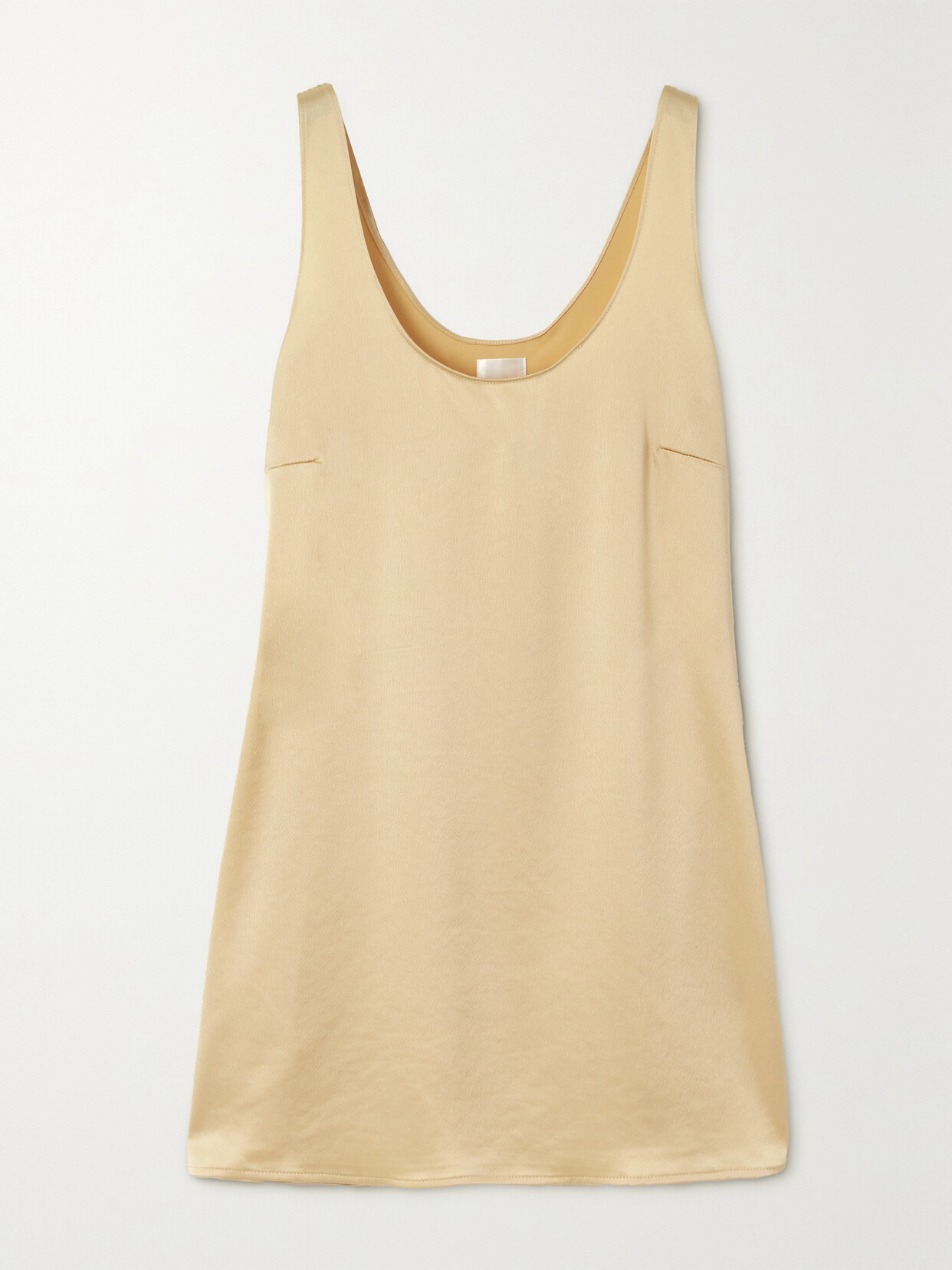 delphinium plisse silk tank top 